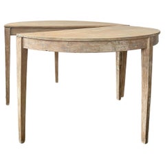 Paire de tables Demi-Lune suédoises du 19ème siècle