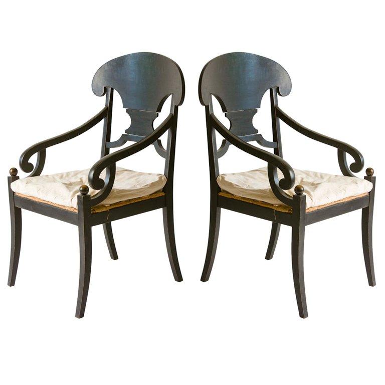 Pair of Swedish Armchairs In Good Condition In Aspen, CO