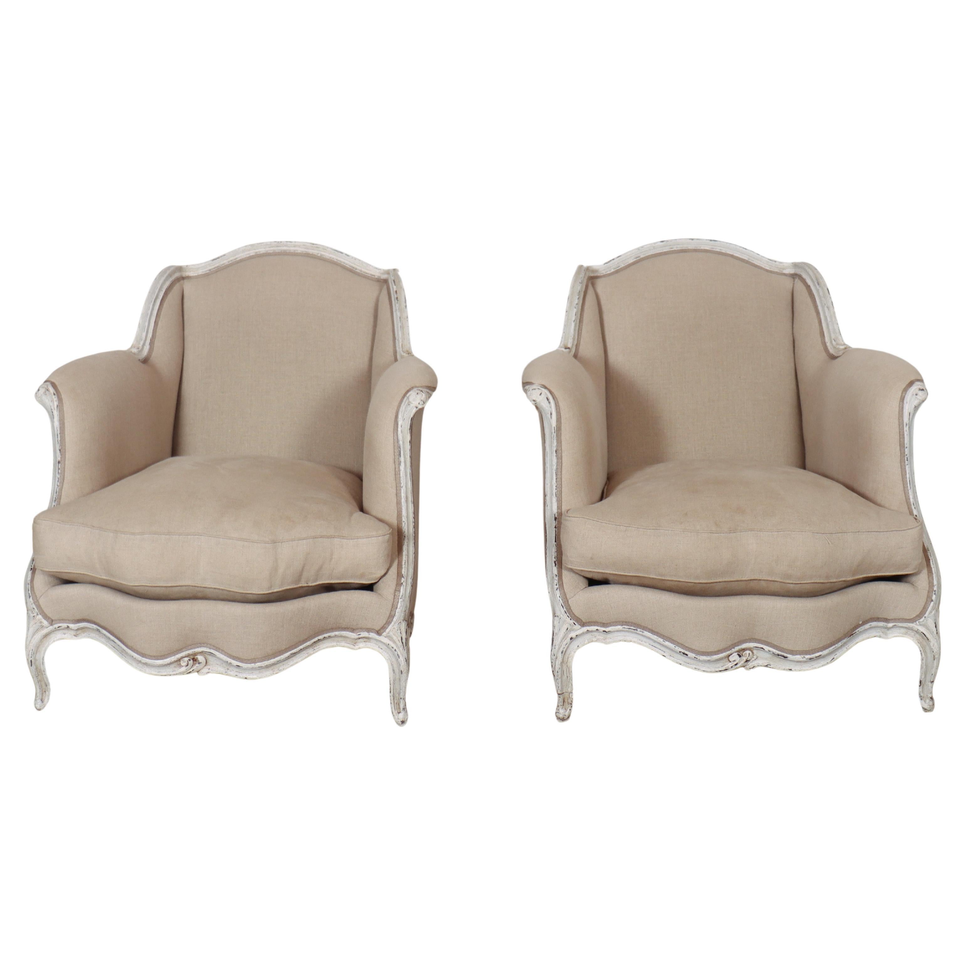 Pair of Swedish Armchairs For Sale