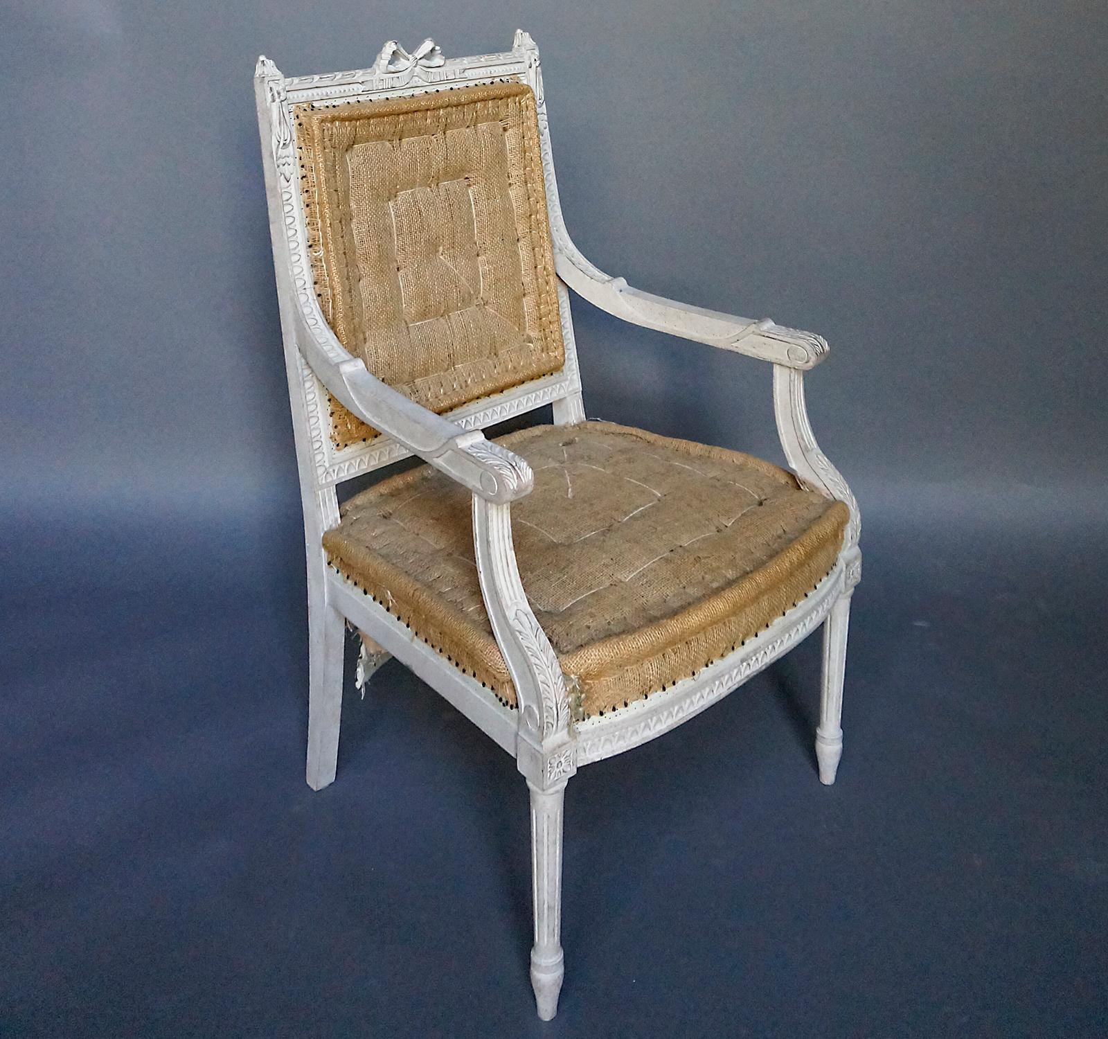 Pair of Swedish Armchairs in the Gustavian Style In Good Condition For Sale In Great Barrington, MA