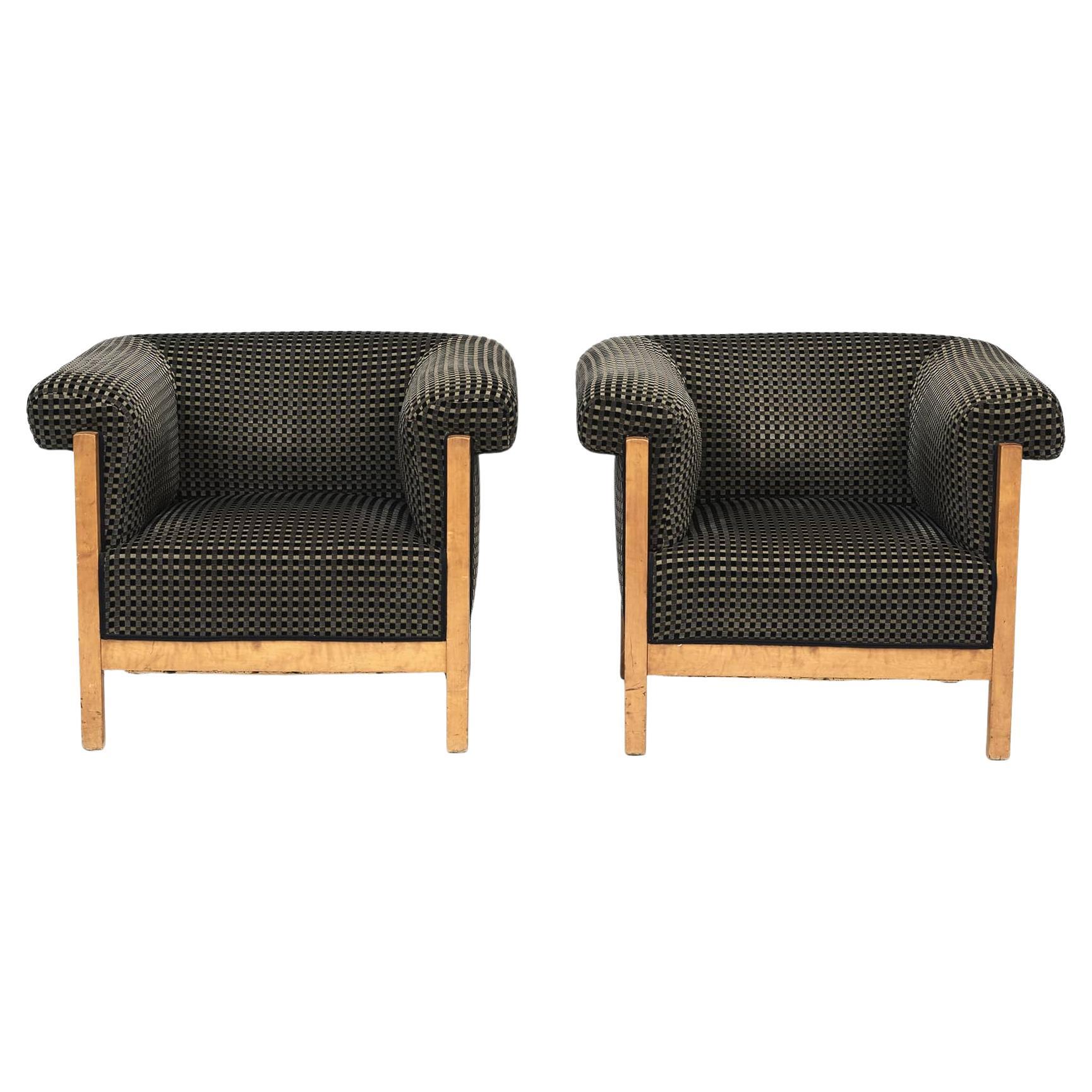 Pair of Swedish Art Deco Armchairs