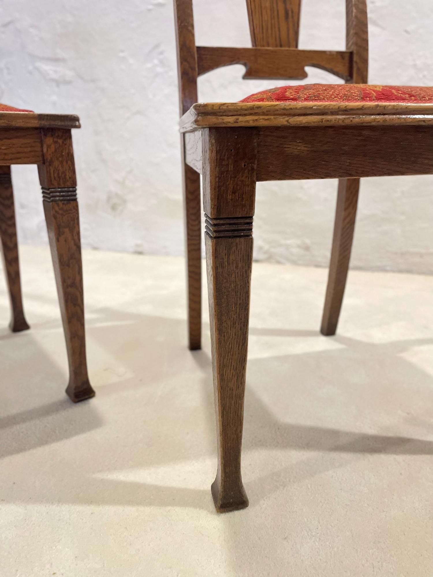 Paire de chaises suédoises Art Nouveau en Oak, vers 1910 en vente 5