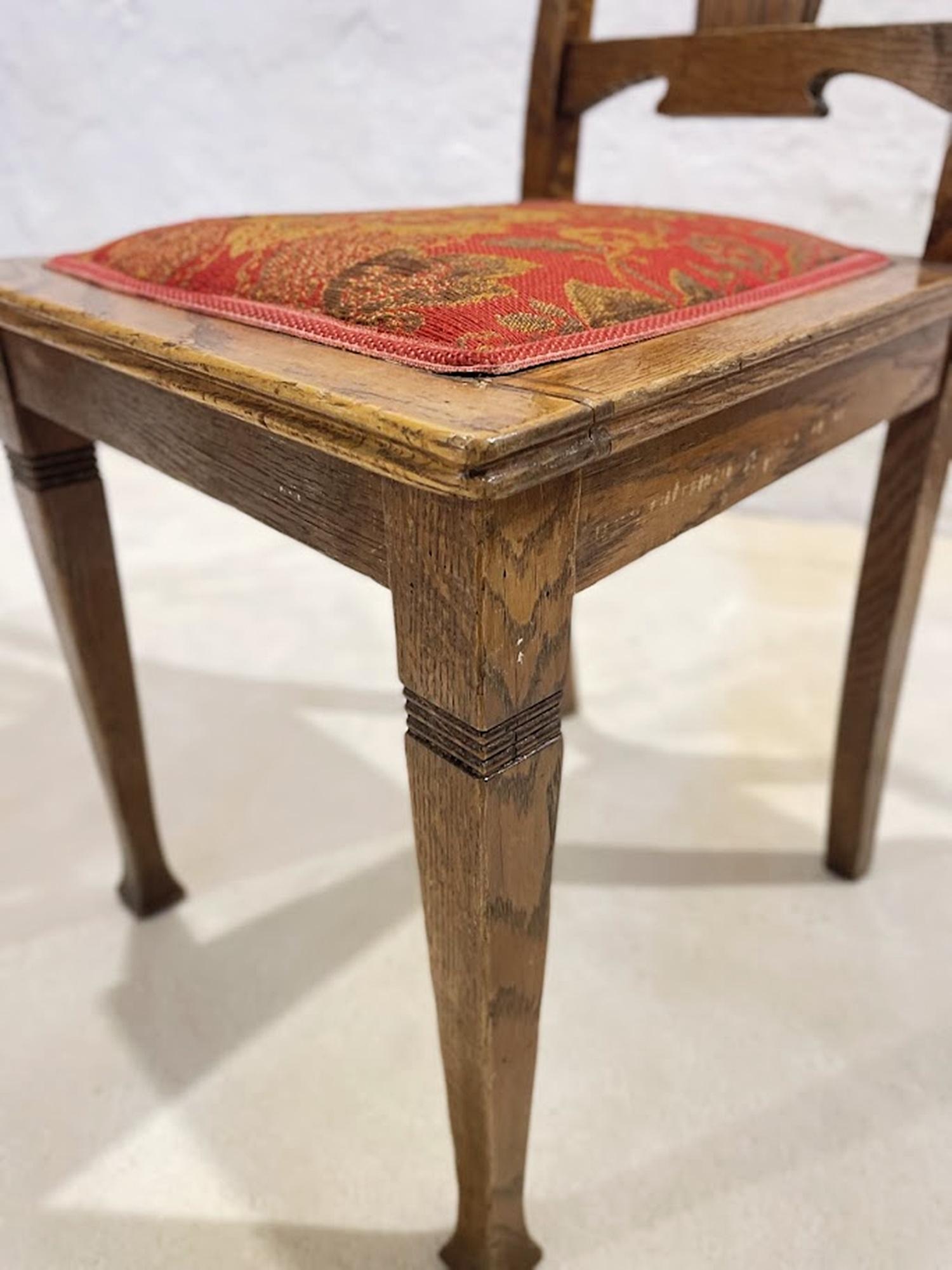 Paire de chaises suédoises Art Nouveau en Oak, vers 1910 en vente 1