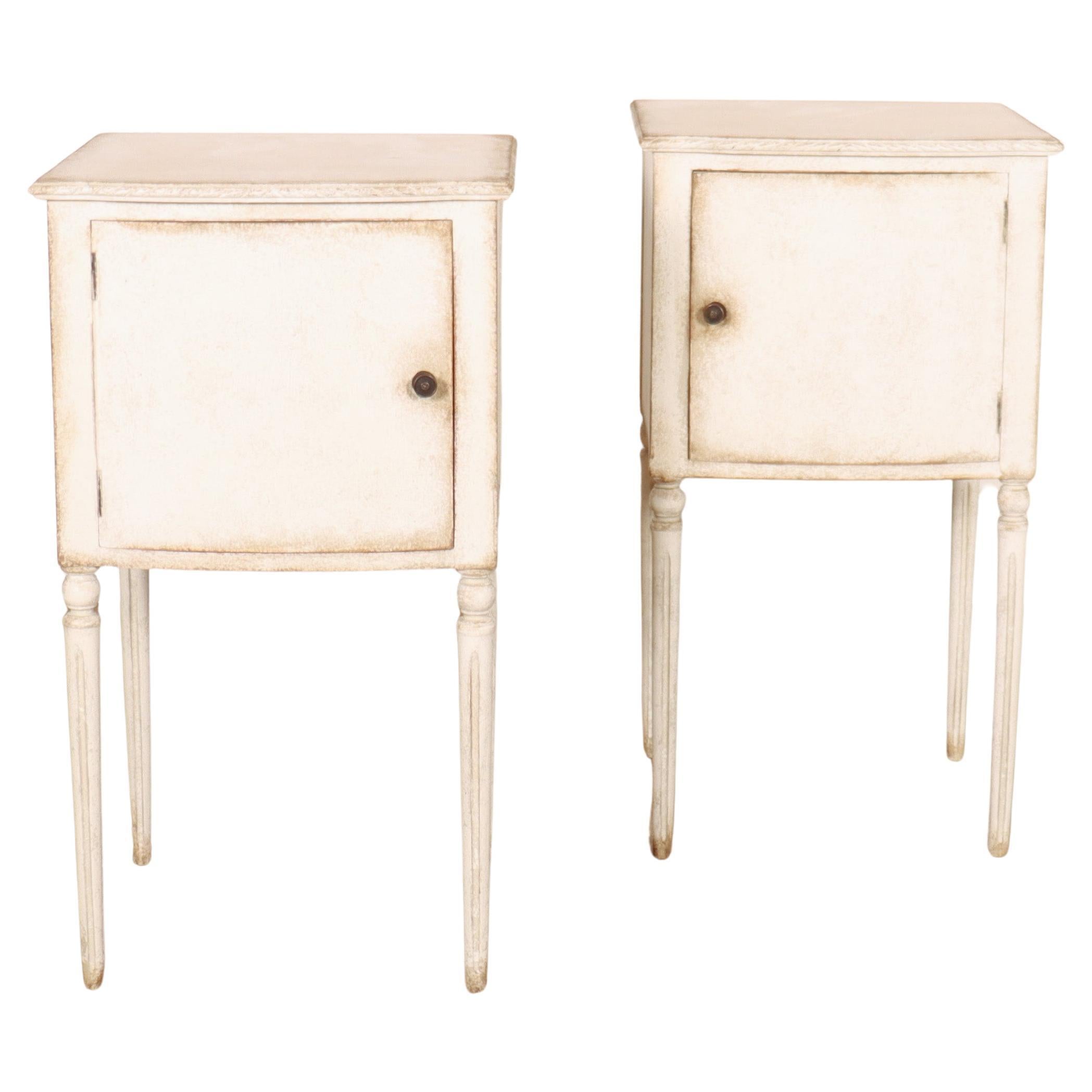 Pair of Swedish Bedside Cabinets