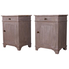 Antique Pair of Swedish Bedside Cupboards