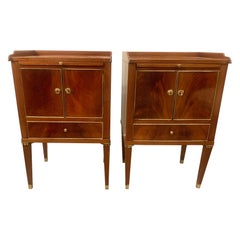 Pair of Swedish Bedside  Night StandTables in Neoclassical Style
