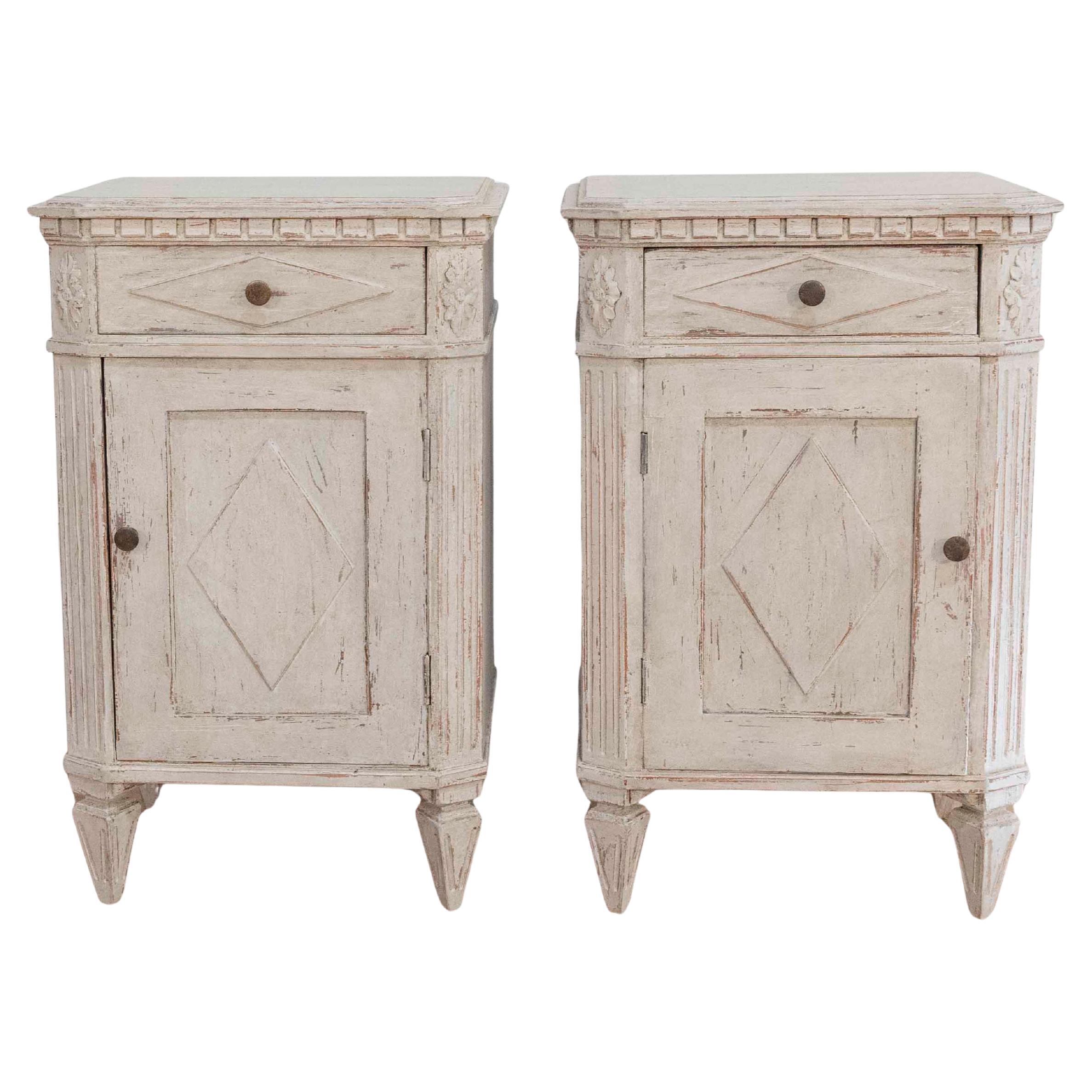 Pair of Swedish Bedside Tables, ca. 1910