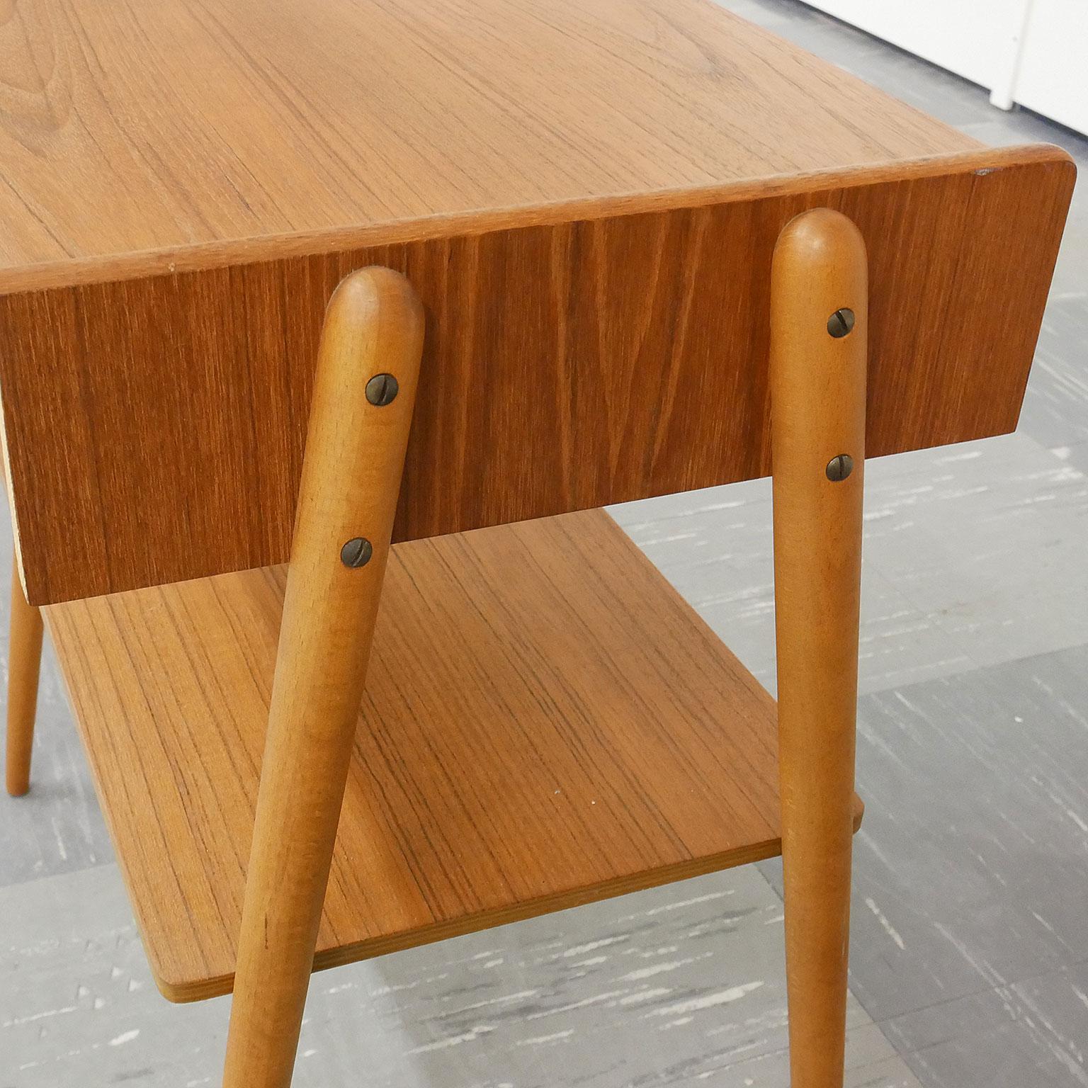 Pair of Swedish, Bedside Tables in Teak, 1960s 1