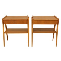 Pair of Swedish, Bedside Tables in Teak, 1960s