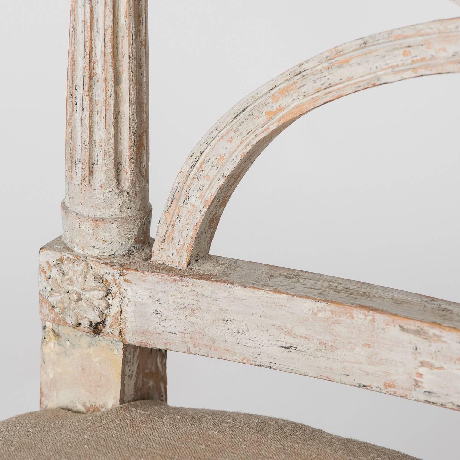 Pair of Swedish “Bellman” Side Chairs, circa 1800 In Good Condition In New Preston, CT