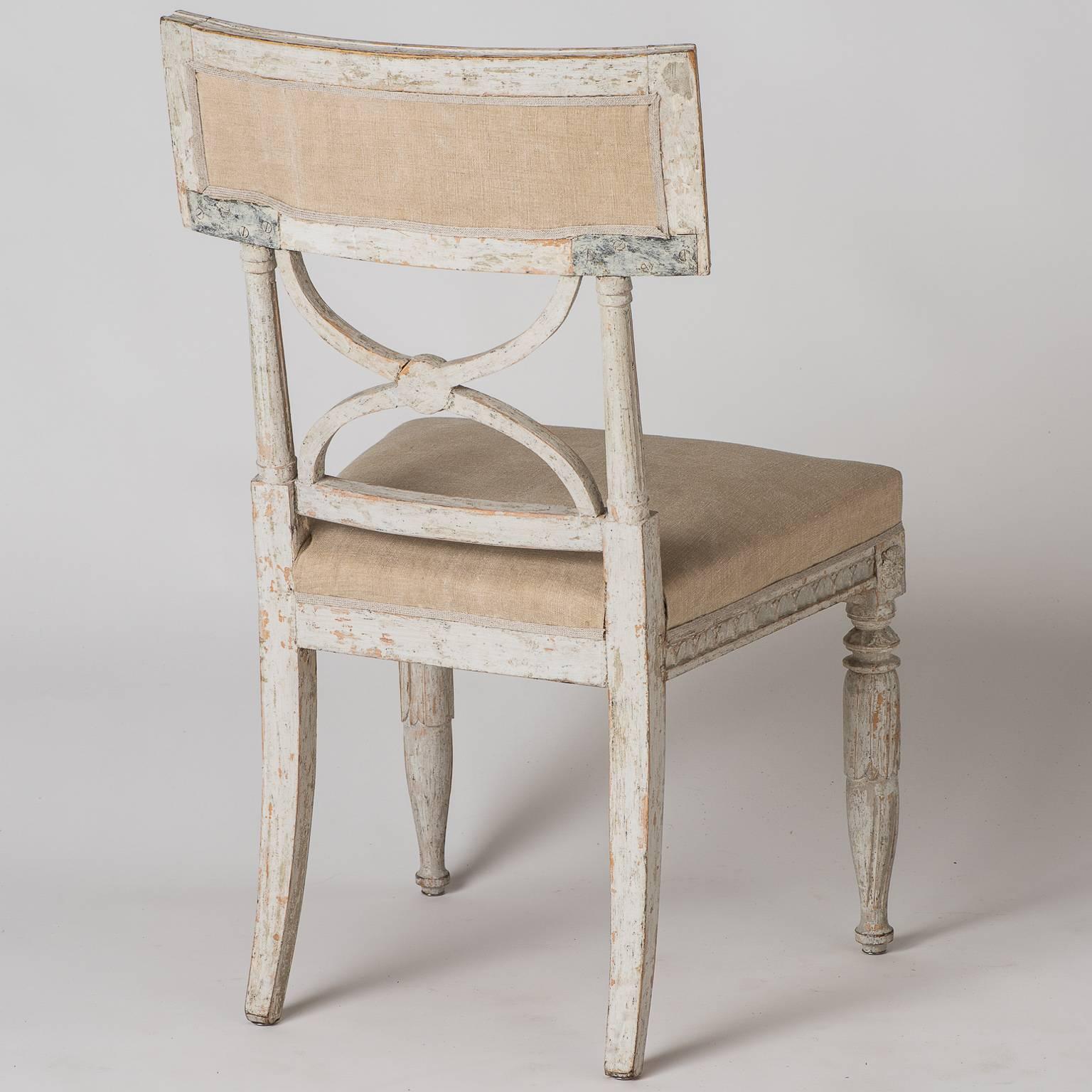 Pair of Swedish “Bellman” Side Chairs, circa 1800 2