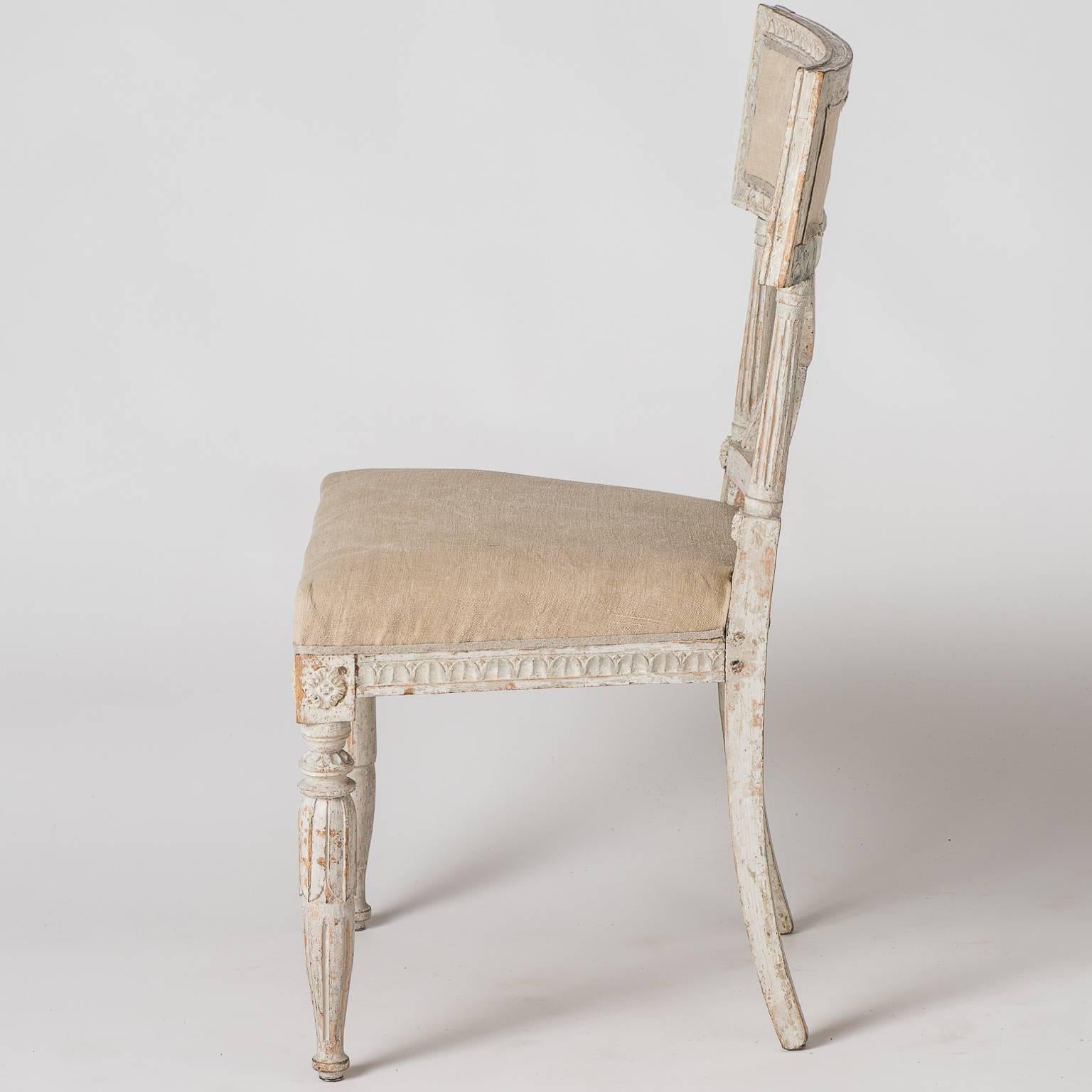 Pair of Swedish “Bellman” Side Chairs, circa 1800 4