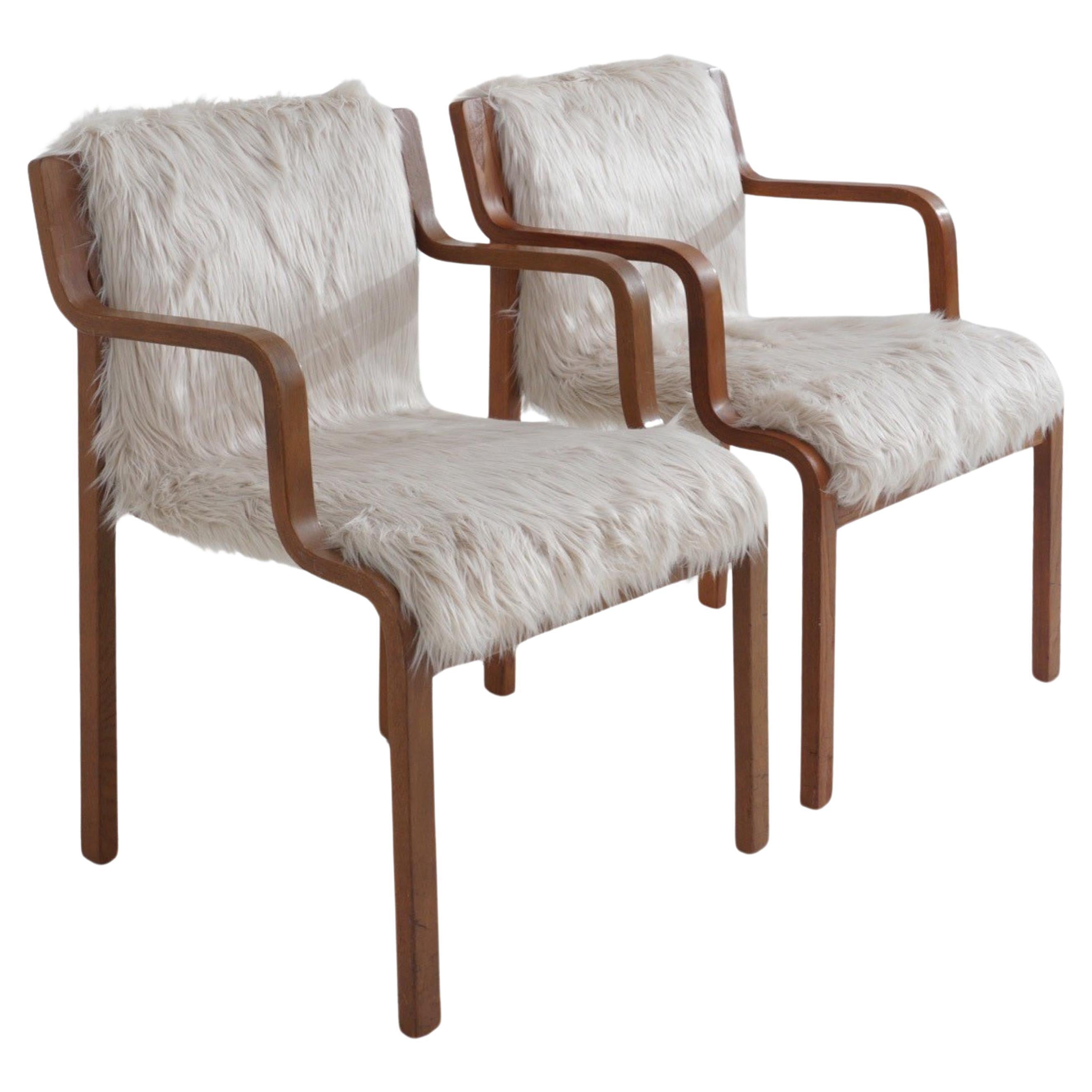 Pair of Swedish Bentwood Chairs by Stendig, 1960s For Sale