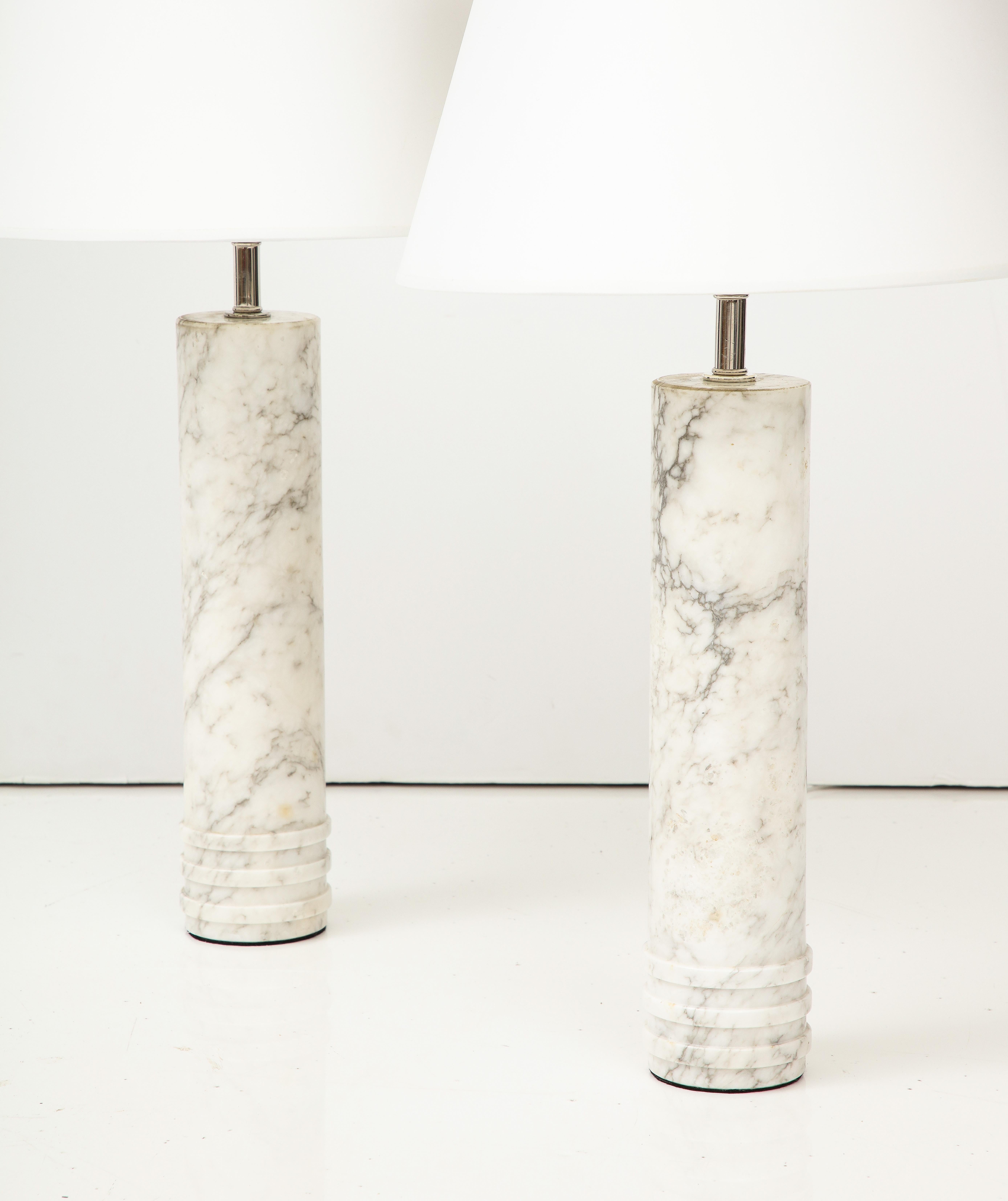 Pair of Swedish Bergboms B-10 Marble Table Lamps, circa 1960s For Sale 3