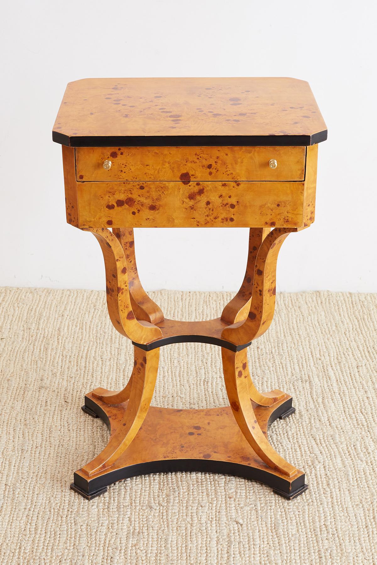 Pair of Swedish Biedermeier Style Sewing Table or Nightstands 3