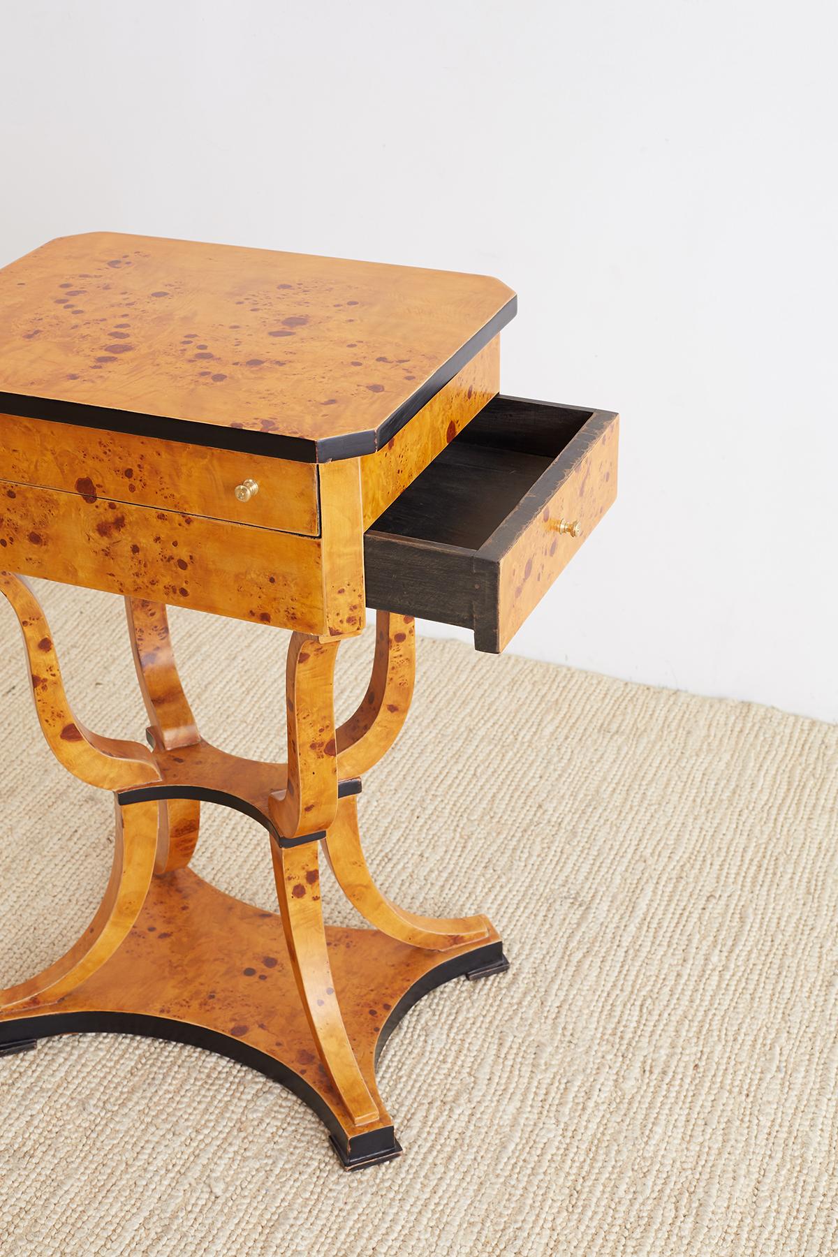Pair of Swedish Biedermeier Style Sewing Table or Nightstands 4