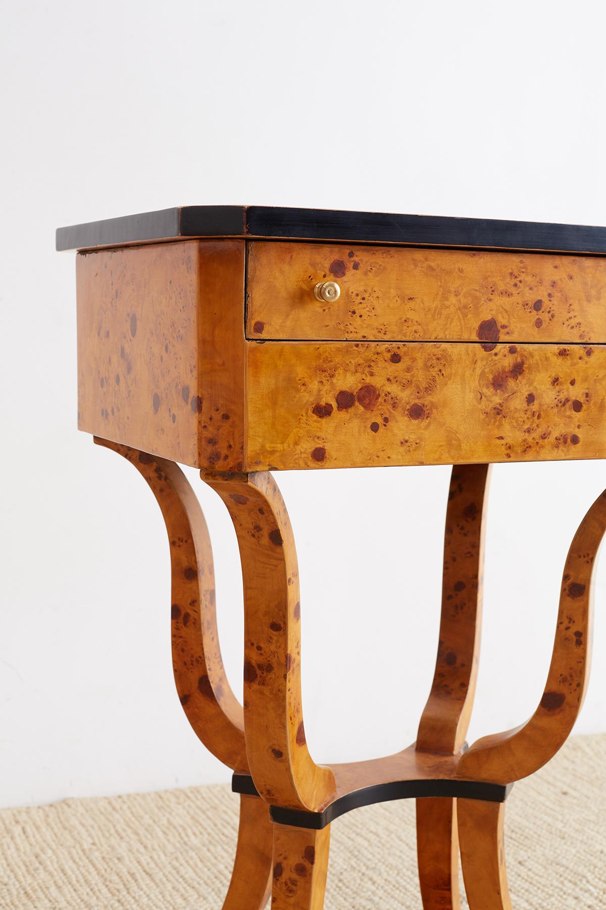 Pair of Swedish Biedermeier Style Sewing Table or Nightstands 6