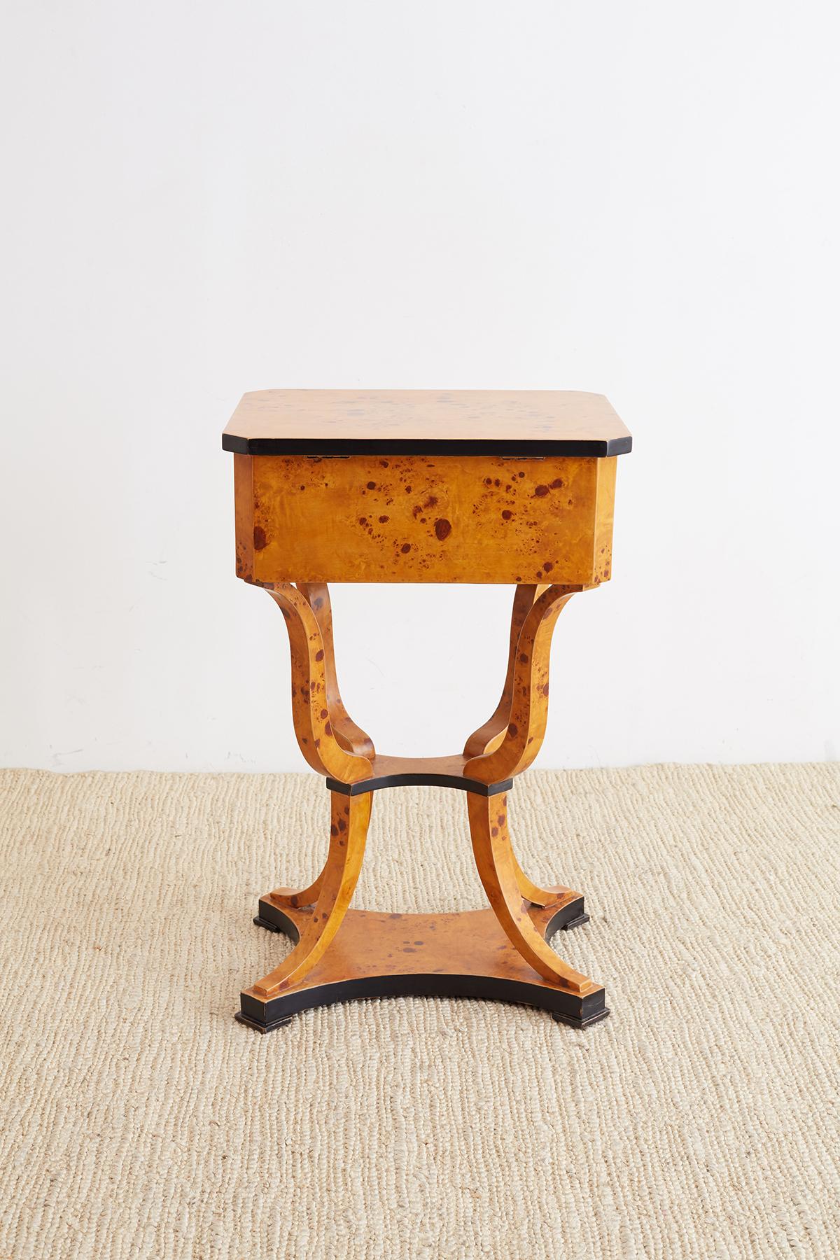 Pair of Swedish Biedermeier Style Sewing Table or Nightstands 8