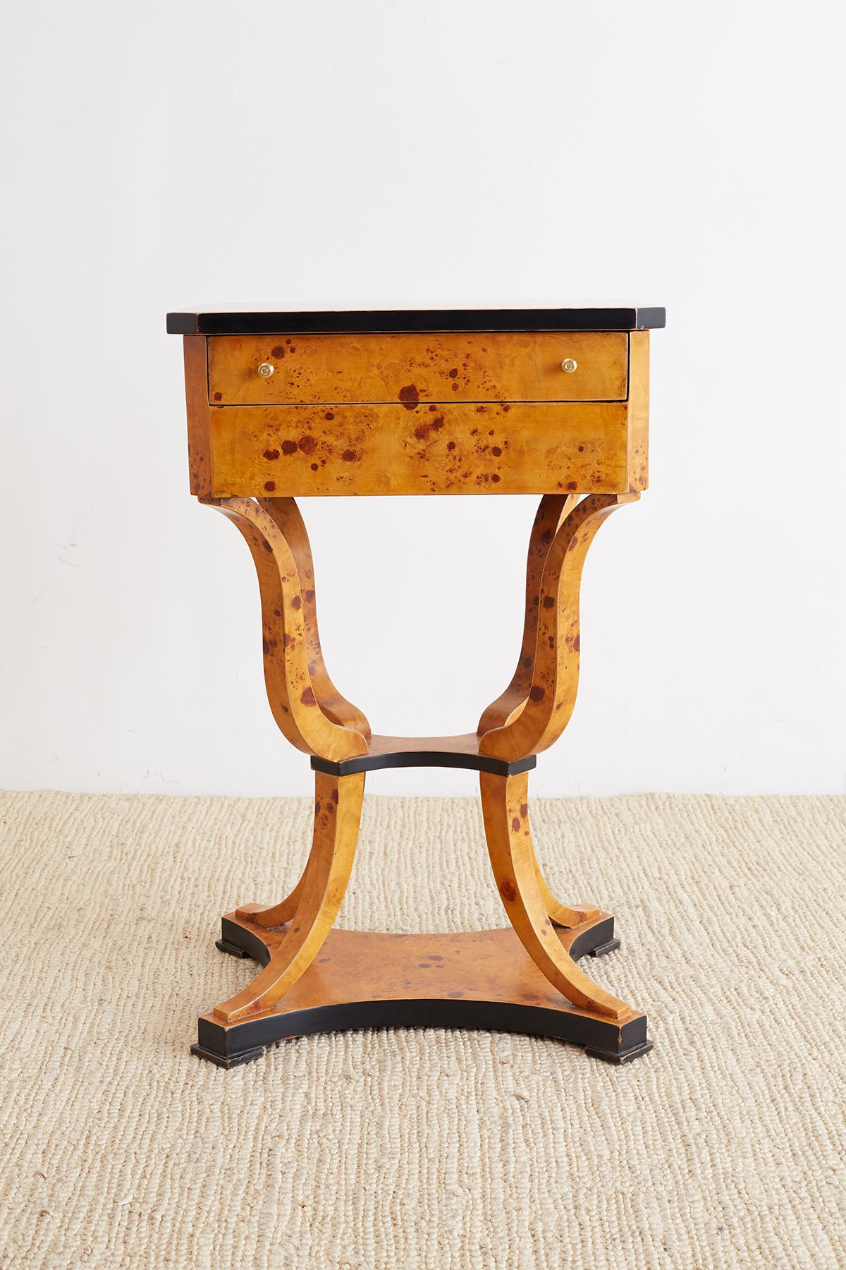 Pair of Swedish Biedermeier Style Sewing Table or Nightstands 2