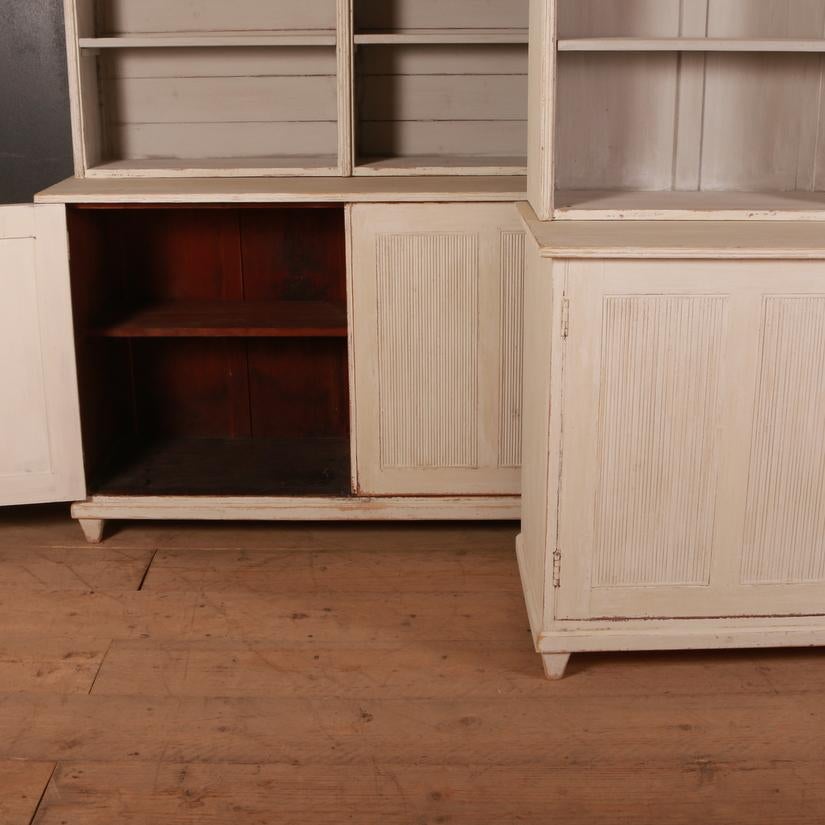 Pair of Swedish Bookcases For Sale 3