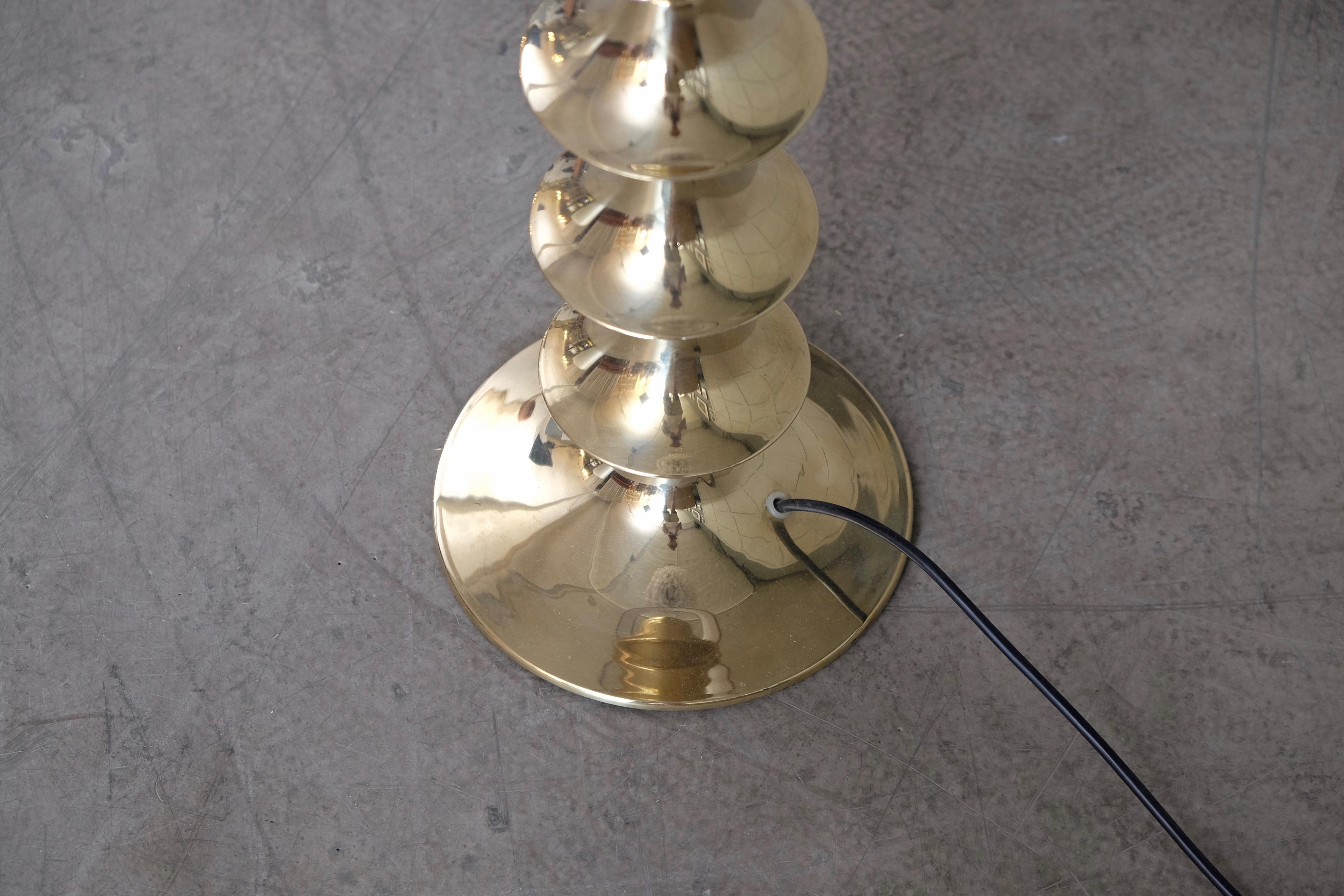 Pair of Swedish Brass Floor Lamps, 1960s 6