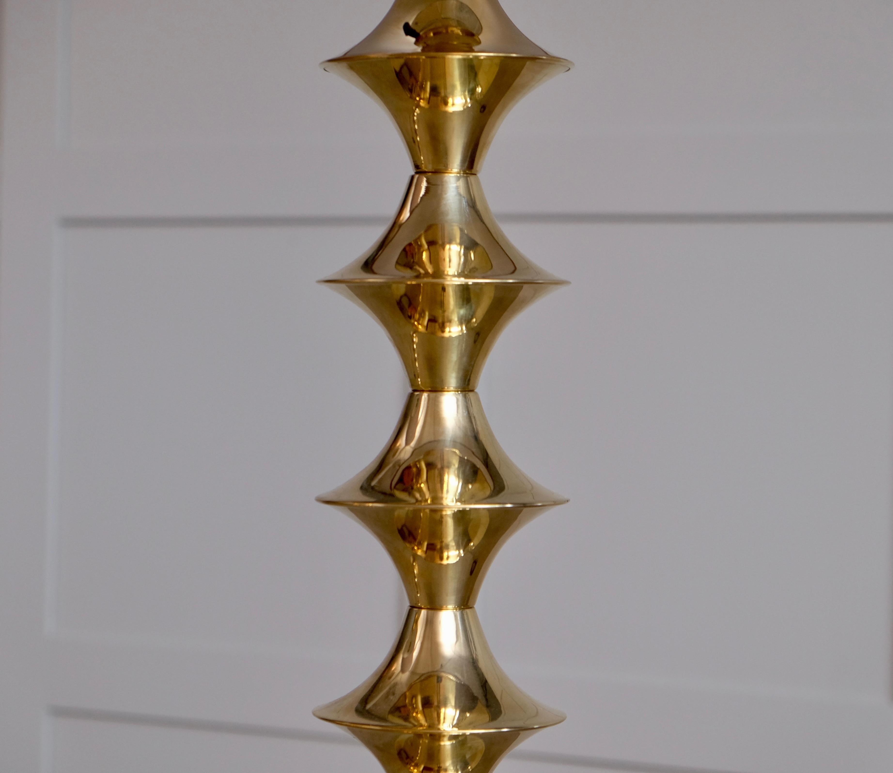 Pair of Swedish Brass Floor Lamps, 1960s 3