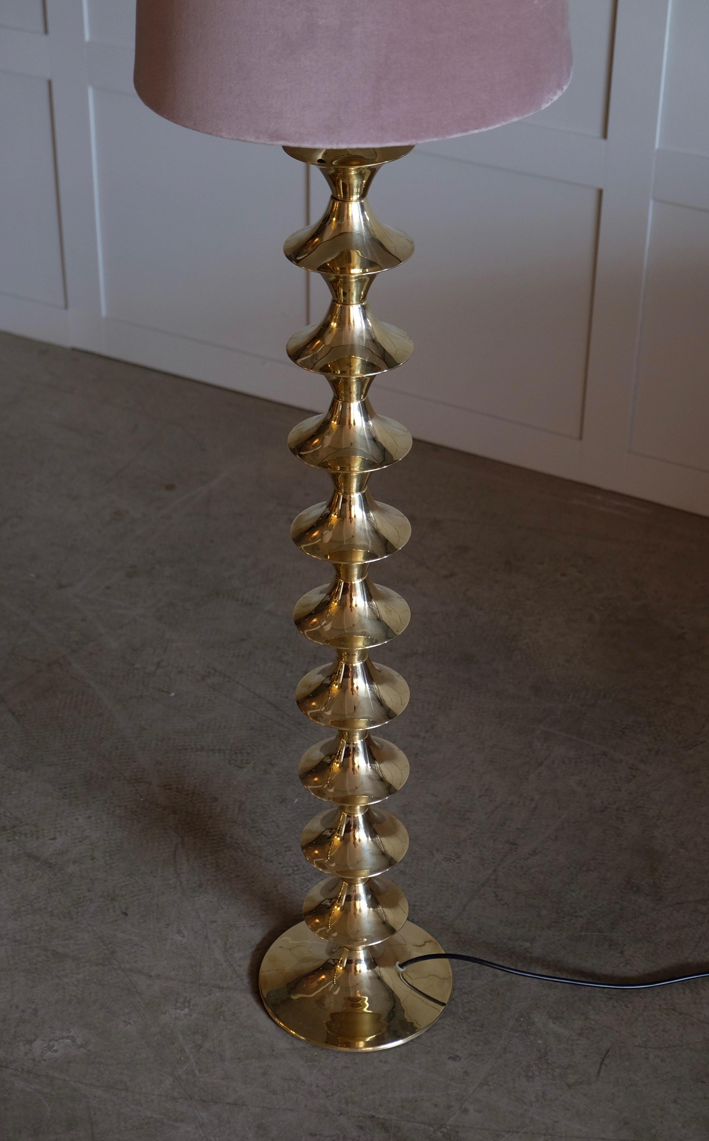 Pair of Swedish Brass Floor Lamps, 1960s 4