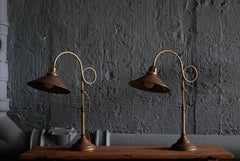 Pair of Swedish Brass Table Lamps, 1960s