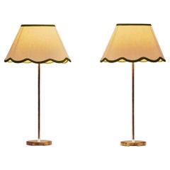 Pair of Swedish Brass Table Lamps by ASEA, Sweden ca 1960s