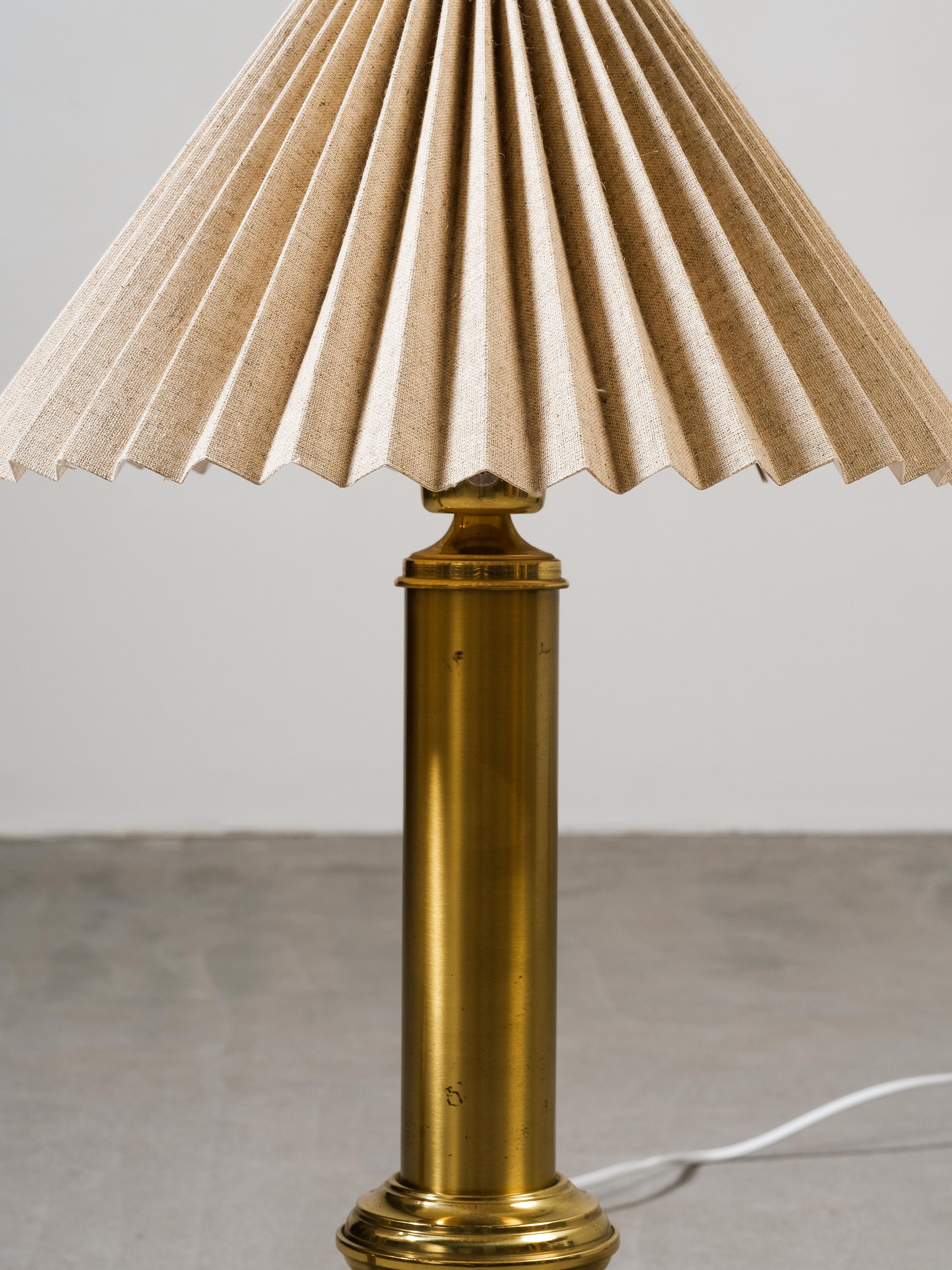 Pair of Swedish Brass Table Lamps by Ewå Värnamo, 1960s 5
