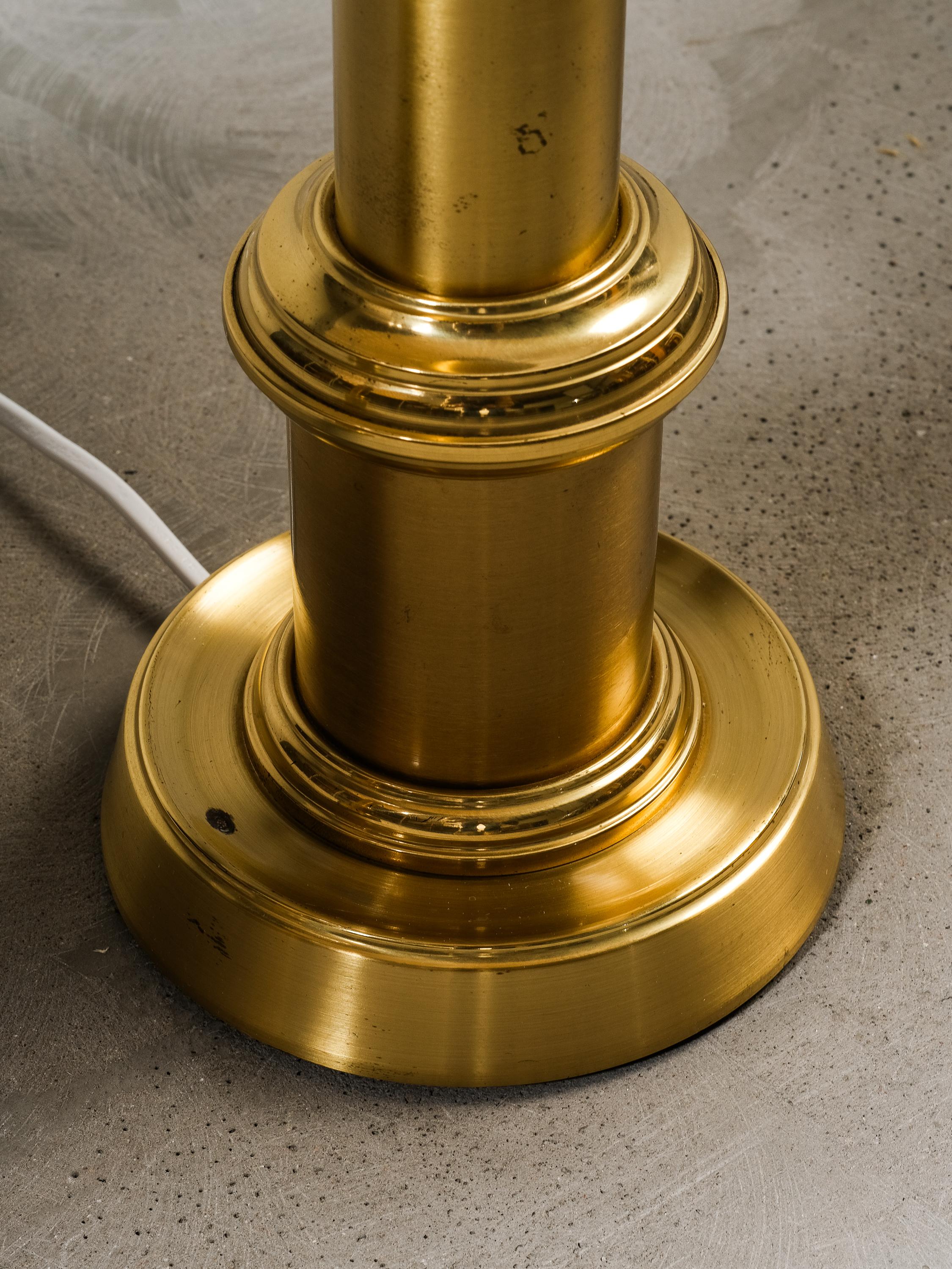 Pair of Swedish Brass Table Lamps by Ewå Värnamo, 1960s 7