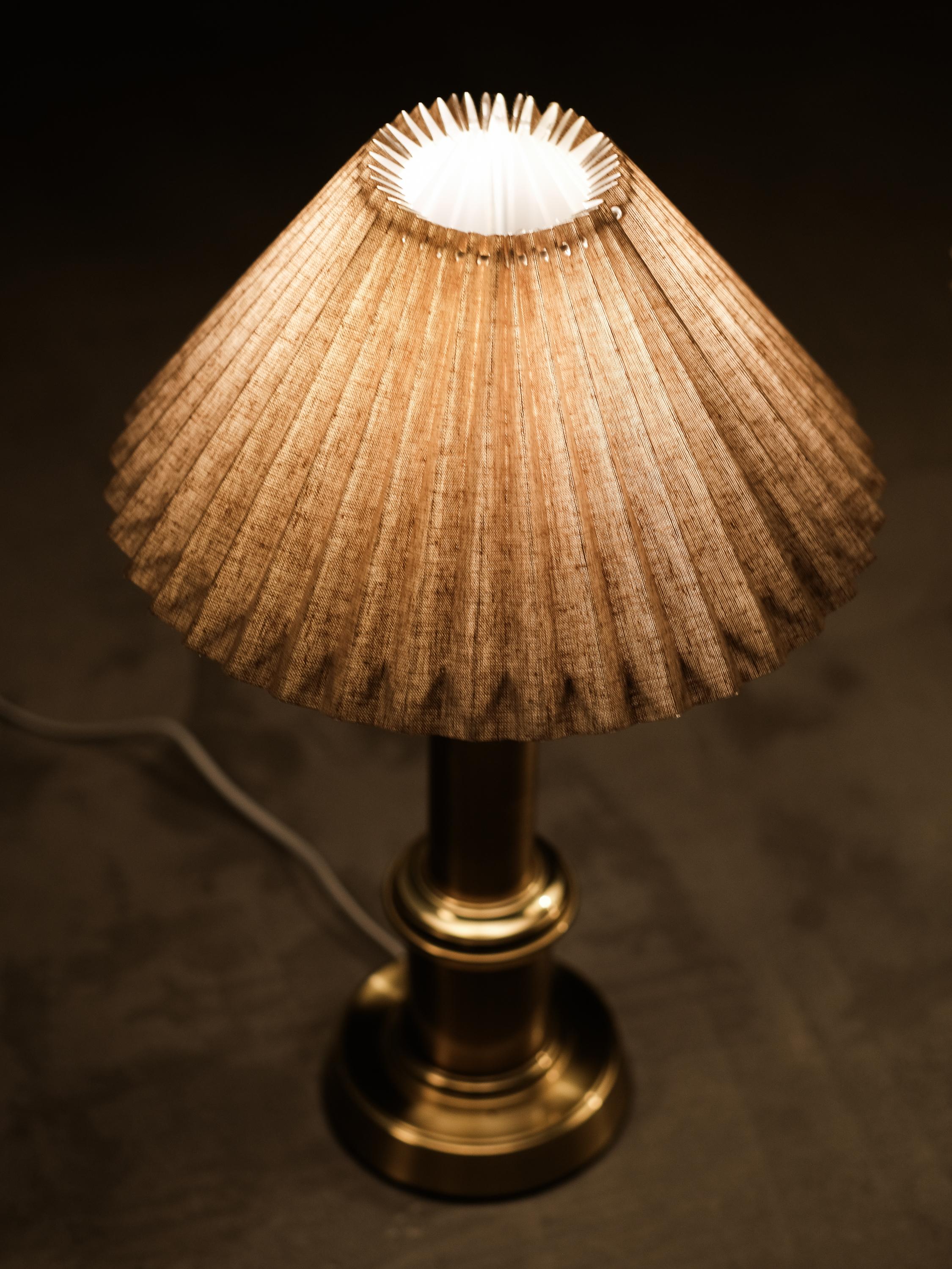 Pair of Swedish Brass Table Lamps by Ewå Värnamo, 1960s 10
