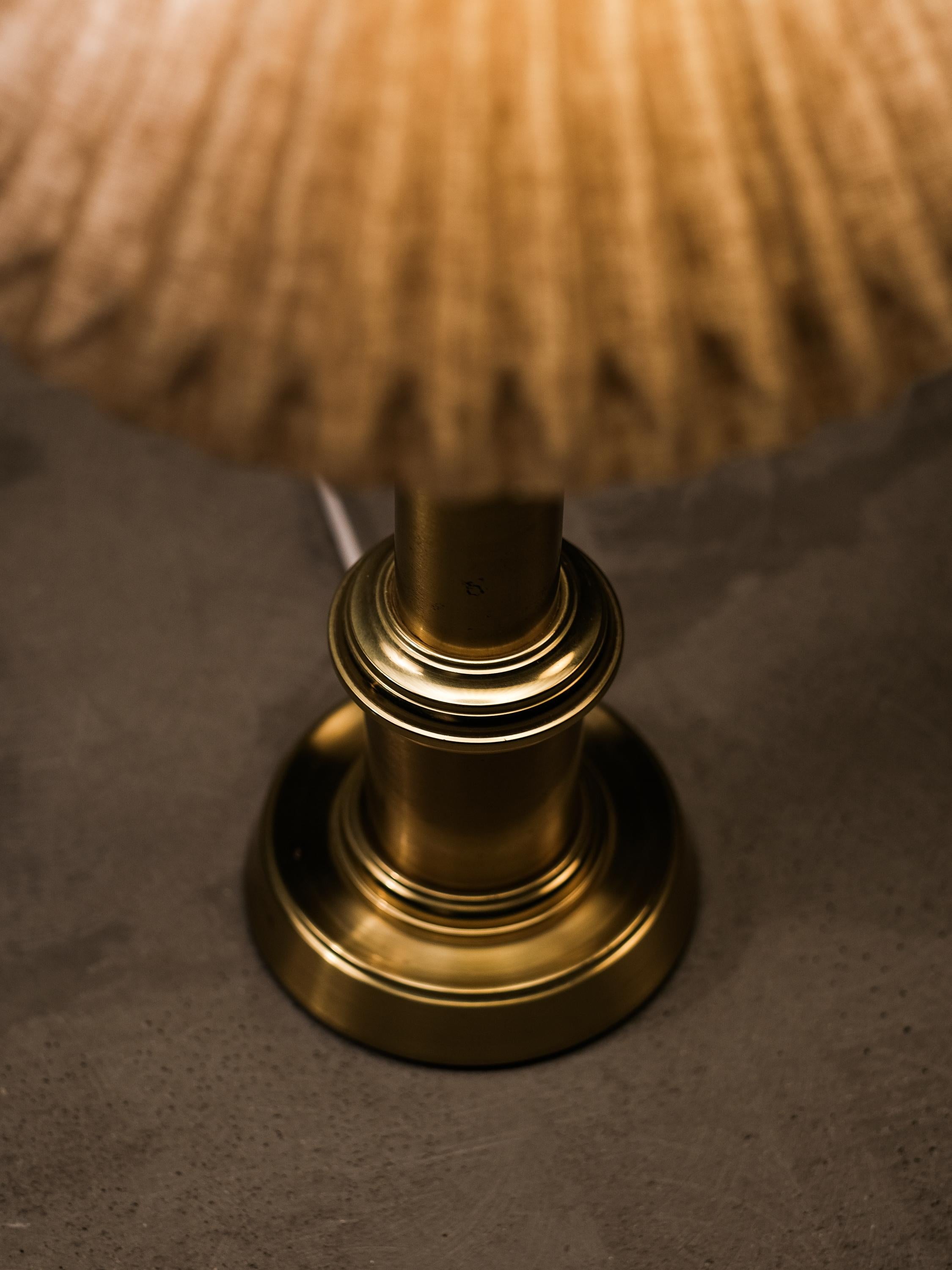 Pair of Swedish Brass Table Lamps by Ewå Värnamo, 1960s 11