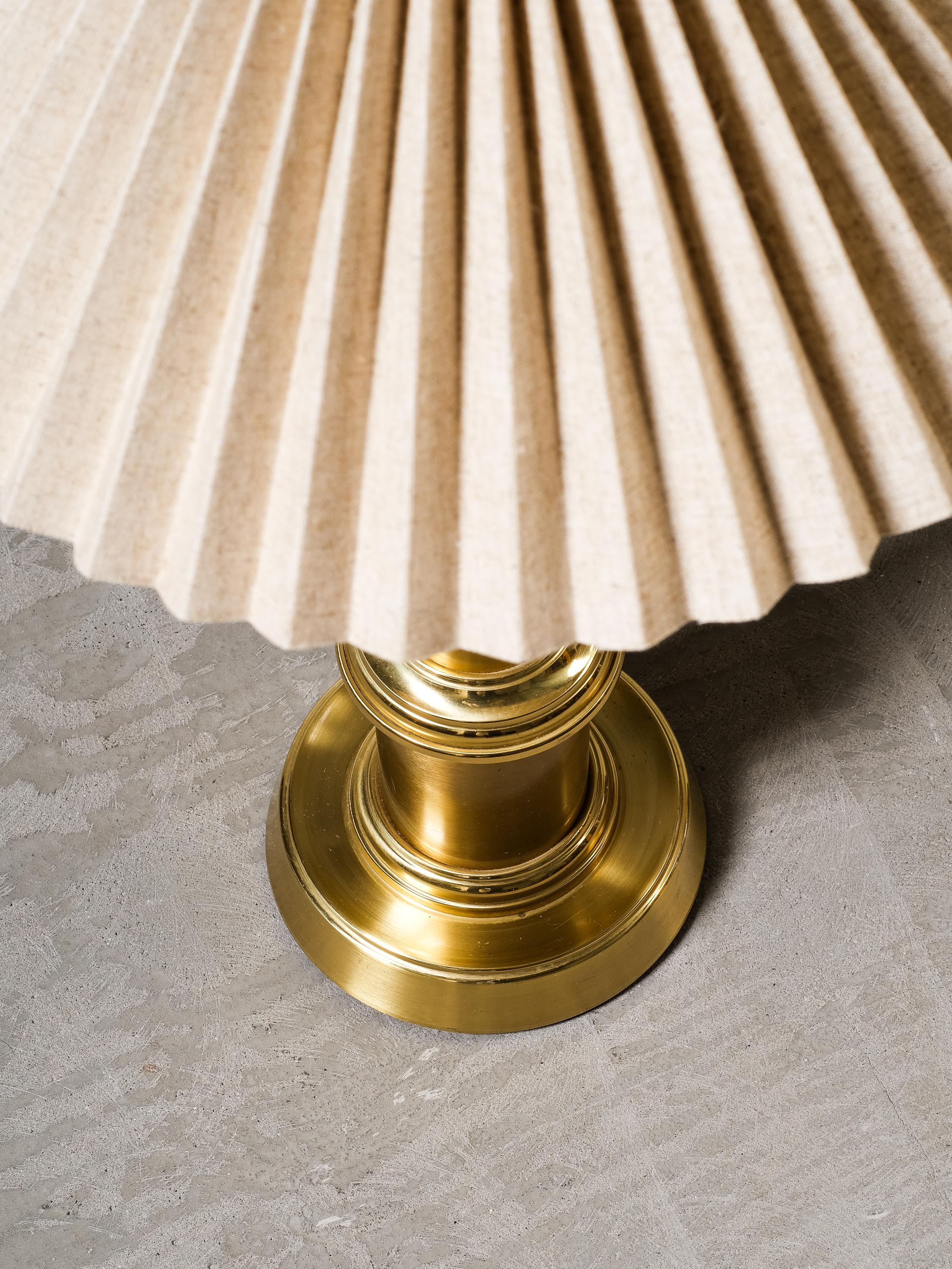 Pair of Swedish Brass Table Lamps by Ewå Värnamo, 1960s 2