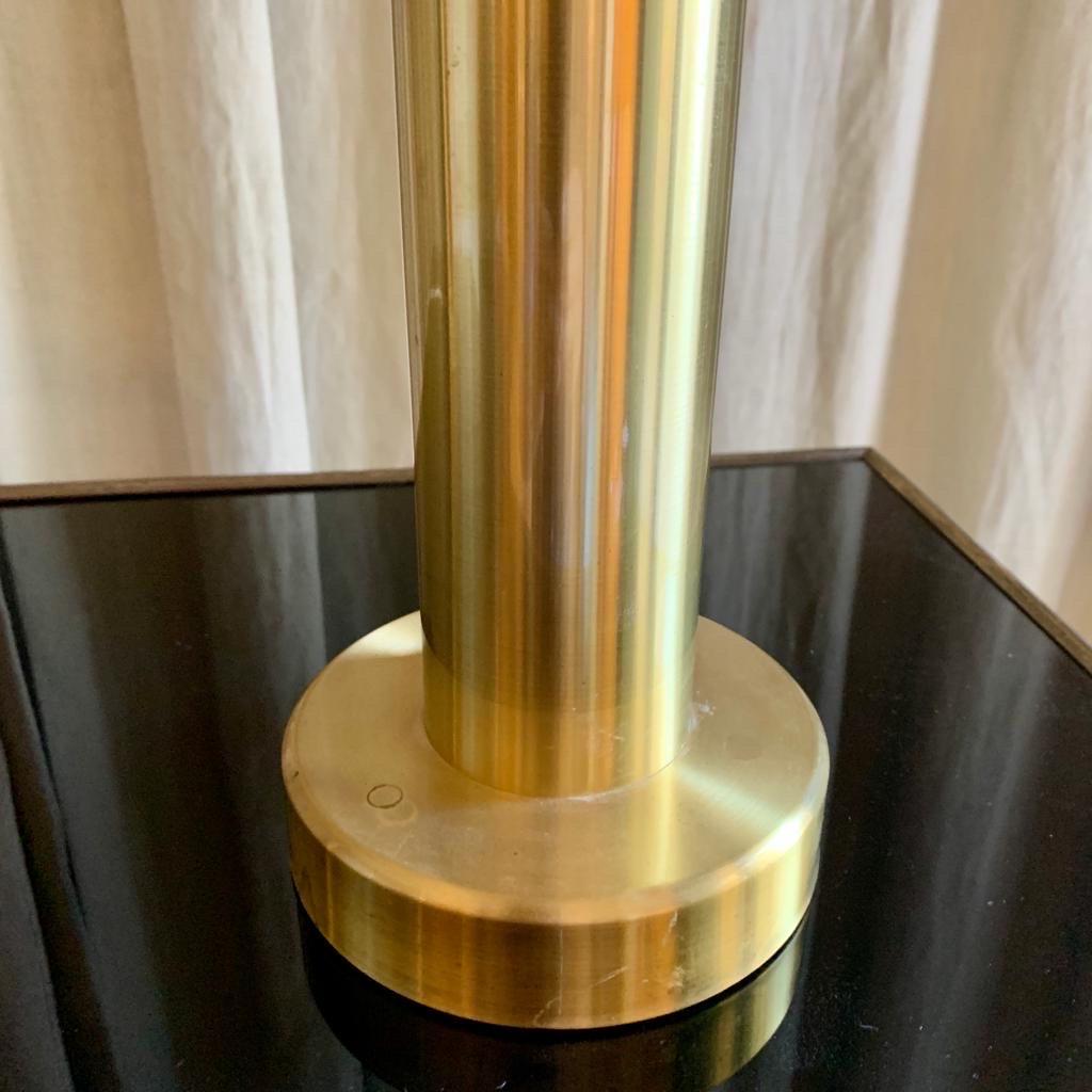 Paire de lampes de bureau suédoises en laiton par K. Belysning, 1970 en vente 3