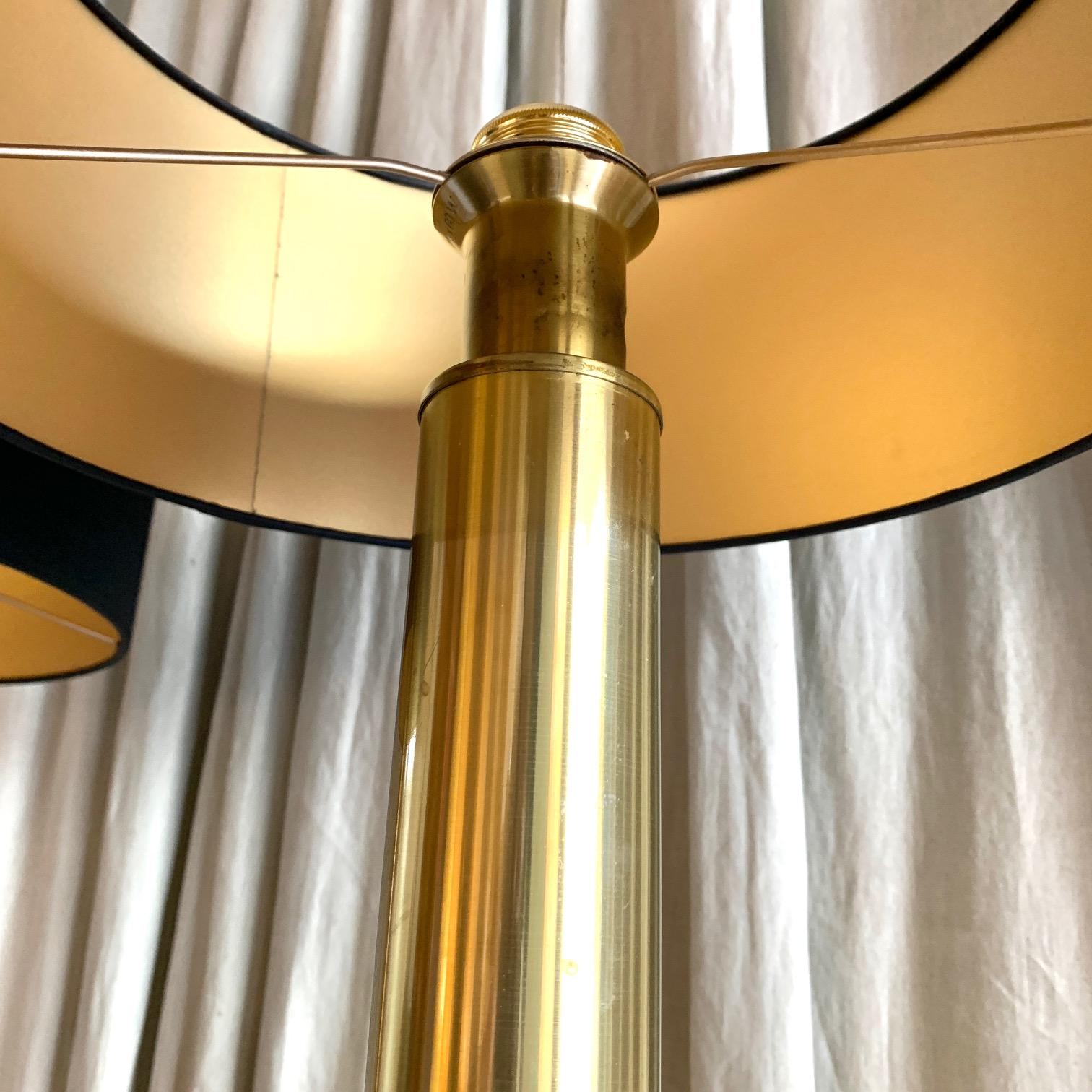 Pair of Swedish Brass Table Lamps by K. Belysning, 1970 2