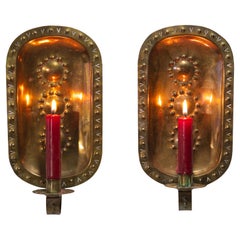 Coppia di candelabri svedesi in bronzo The Modern Scandinavian Modern