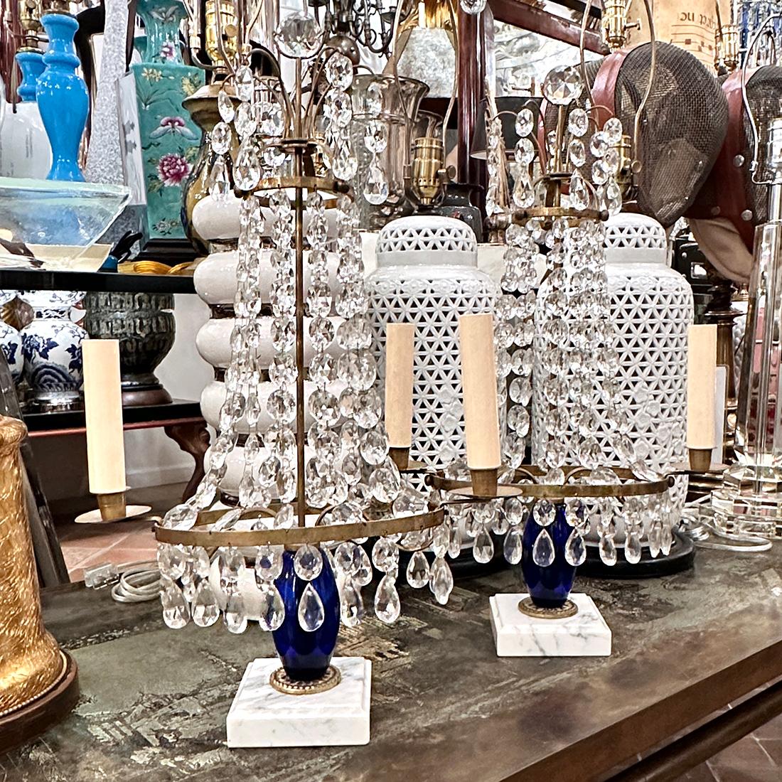 Bronze Pair of Swedish Candelabra For Sale