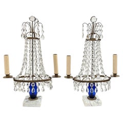 Antique Pair of Swedish Candelabra