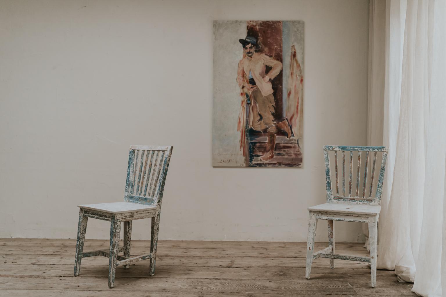 19th Century Pair of Swedish Chairs