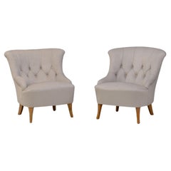 Vintage Pair of Swedish Cocktail Chairs