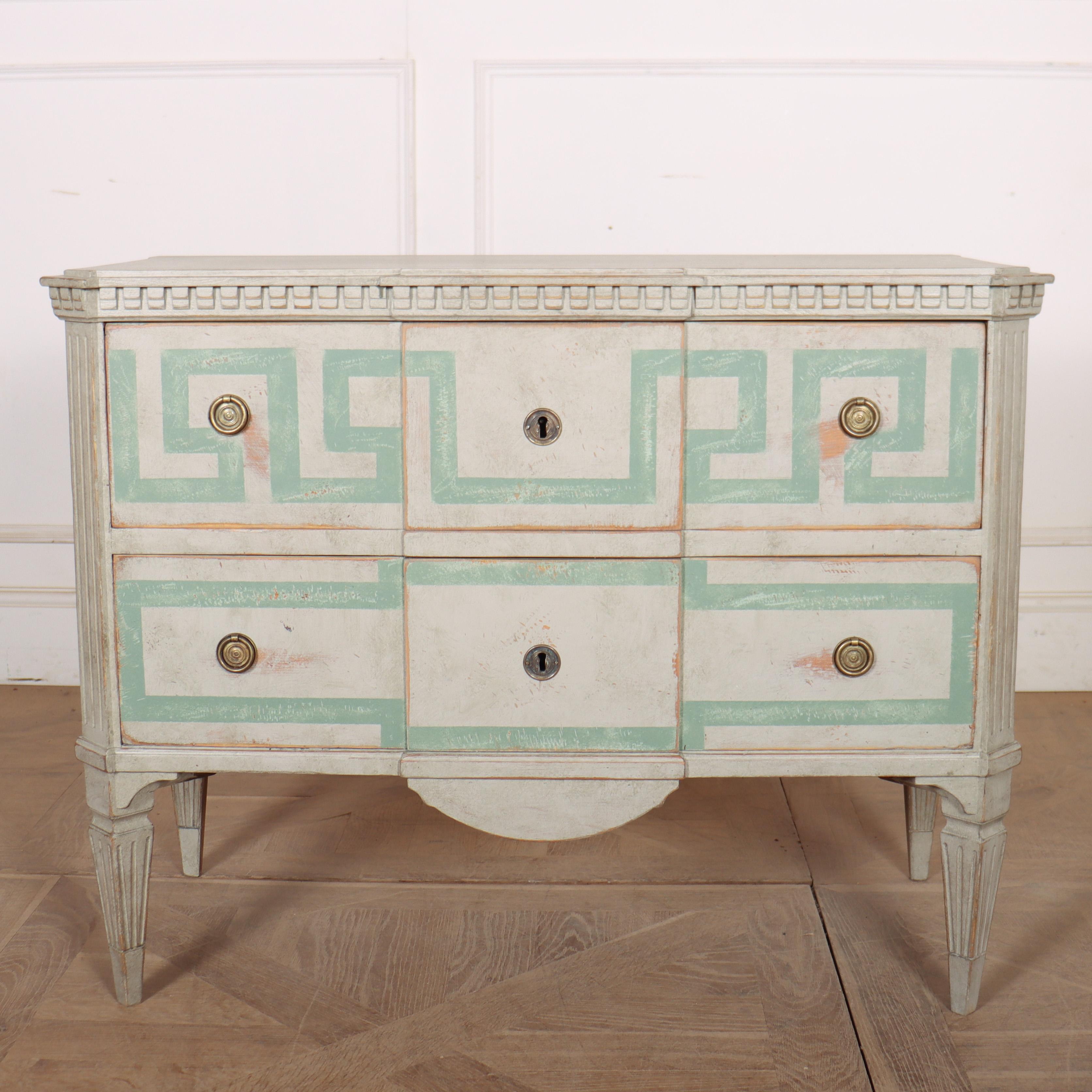 Pair of Swedish Decorated Commodes For Sale 1
