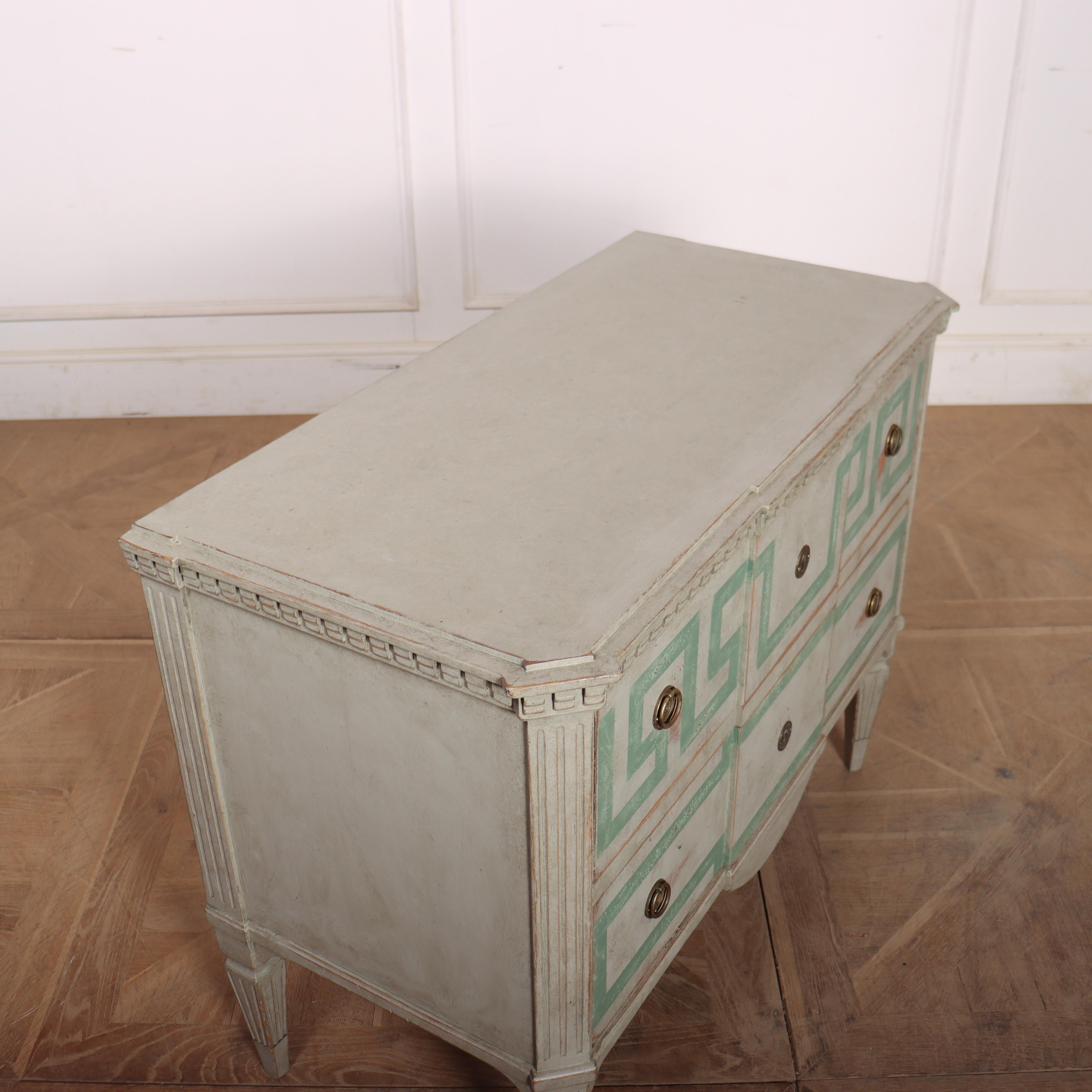 Pair of Swedish Decorated Commodes For Sale 2