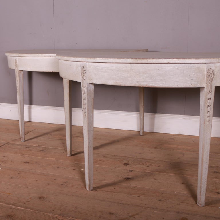 Pair of Swedish Console Tables For Sale at 1stDibs