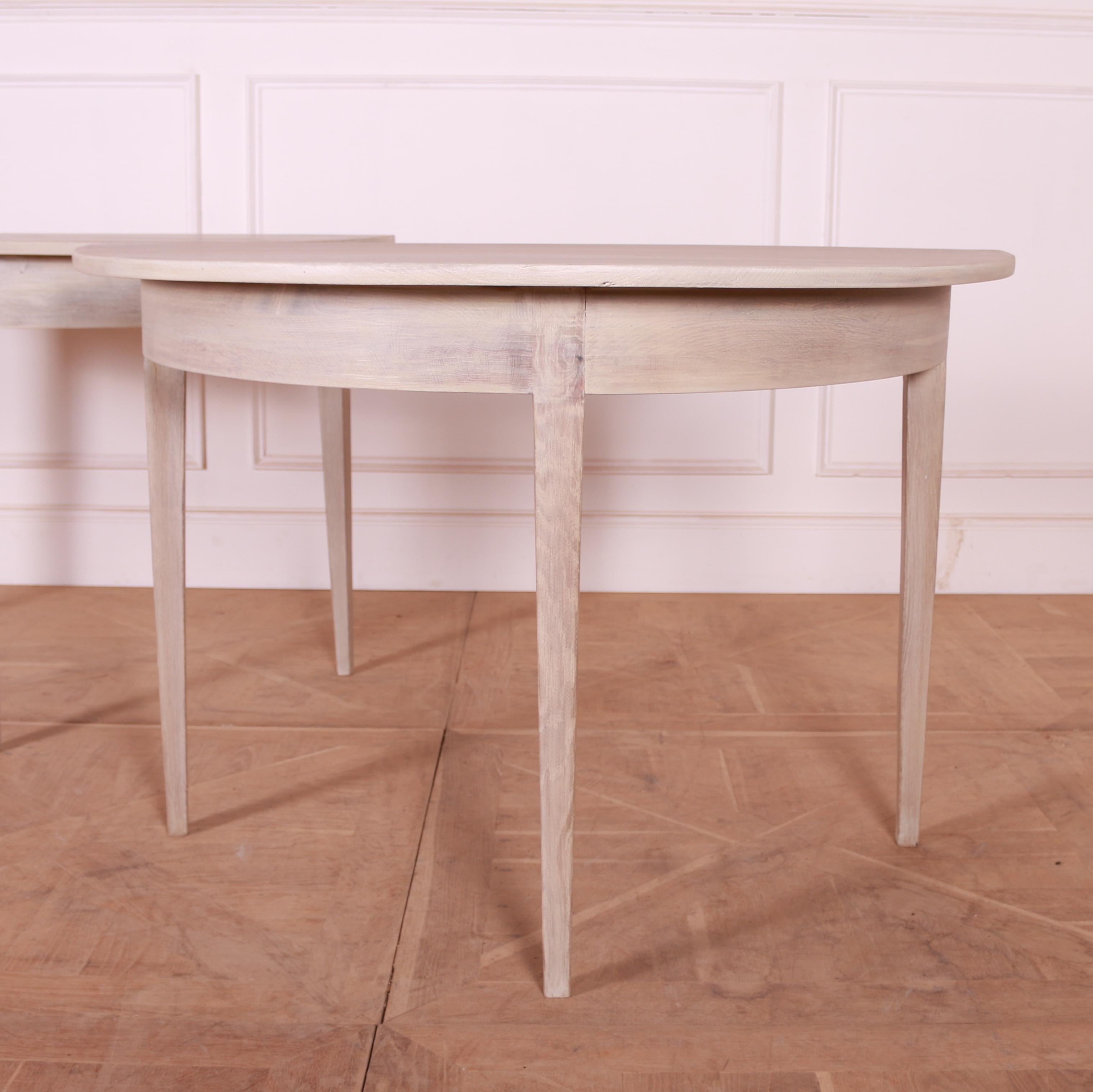 Pair of late 19th Century Swedish bleached oak console tables. 1880.



Dimensions
43.5 inches (110 cms) wide
21.5 inches (55 cms) deep
29.5 inches (75 cms) high.