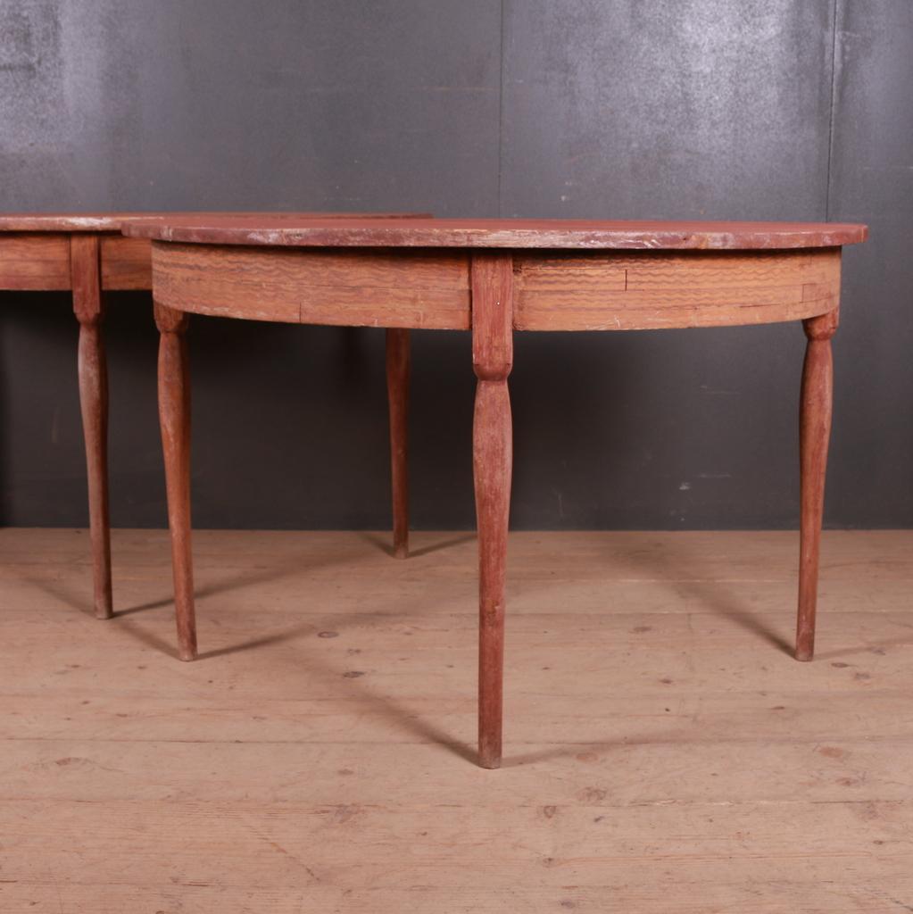 19th Century Pair of Swedish Console Tables