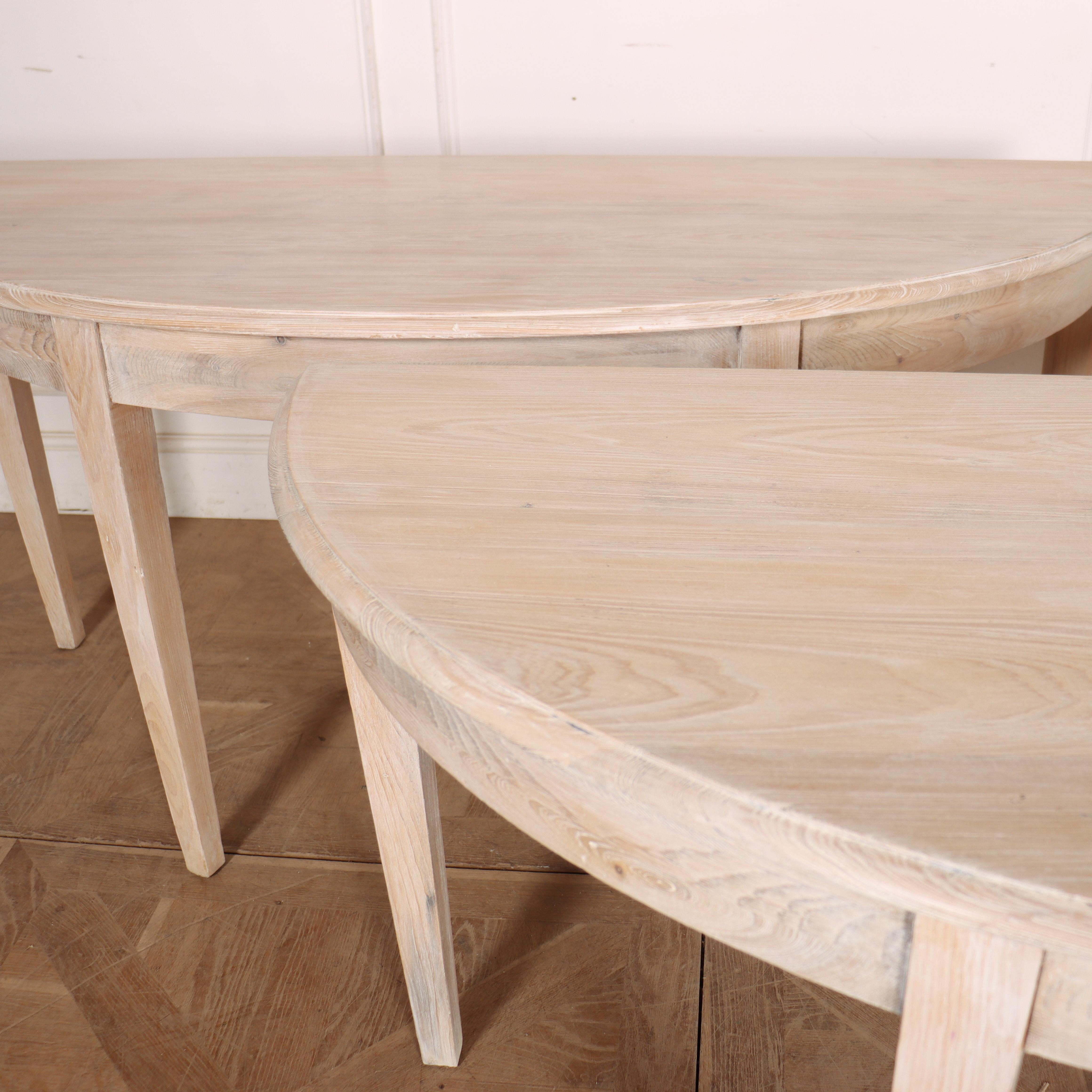 Pine Pair of Swedish Console Tables For Sale