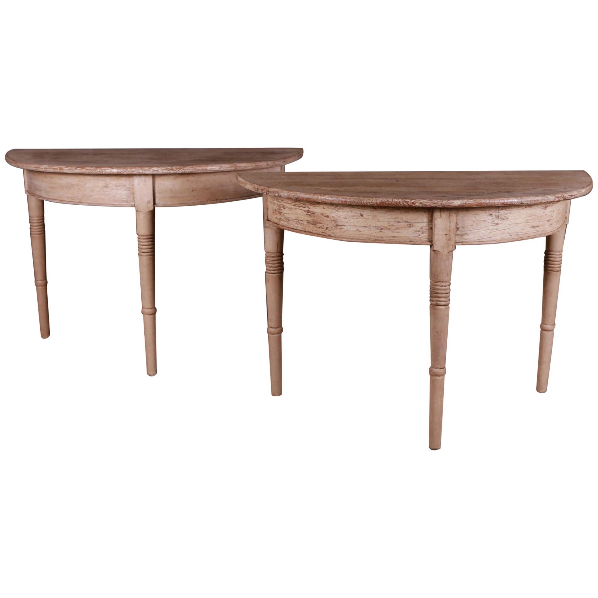 Pair of Swedish Console Tables