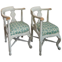Pair of Swedish Corner Chairs