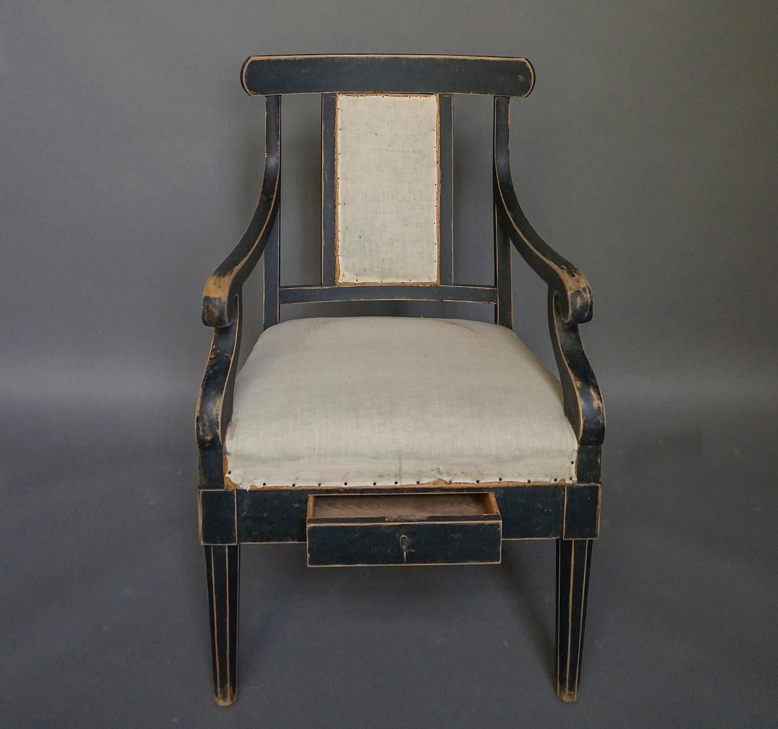 Pair of Swedish Courtroom Chairs In Good Condition In Great Barrington, MA